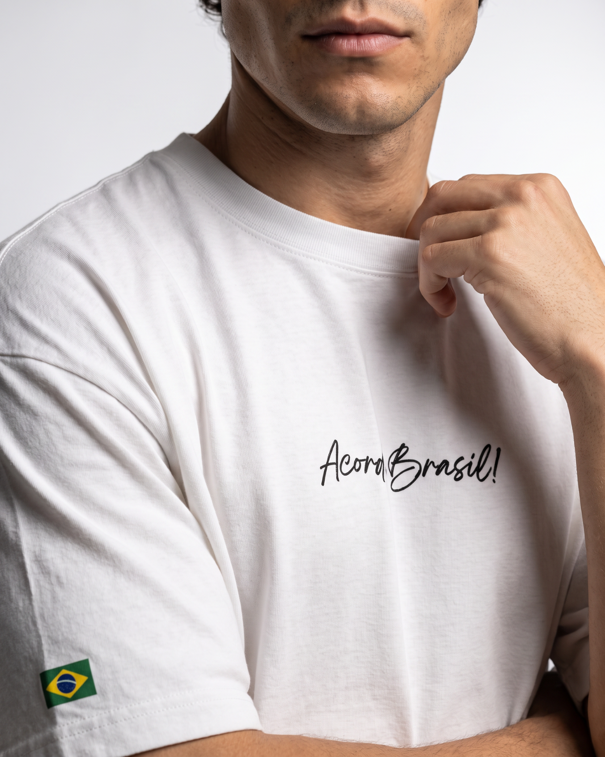 Camiseta Oversized - Acorda, Brasil!