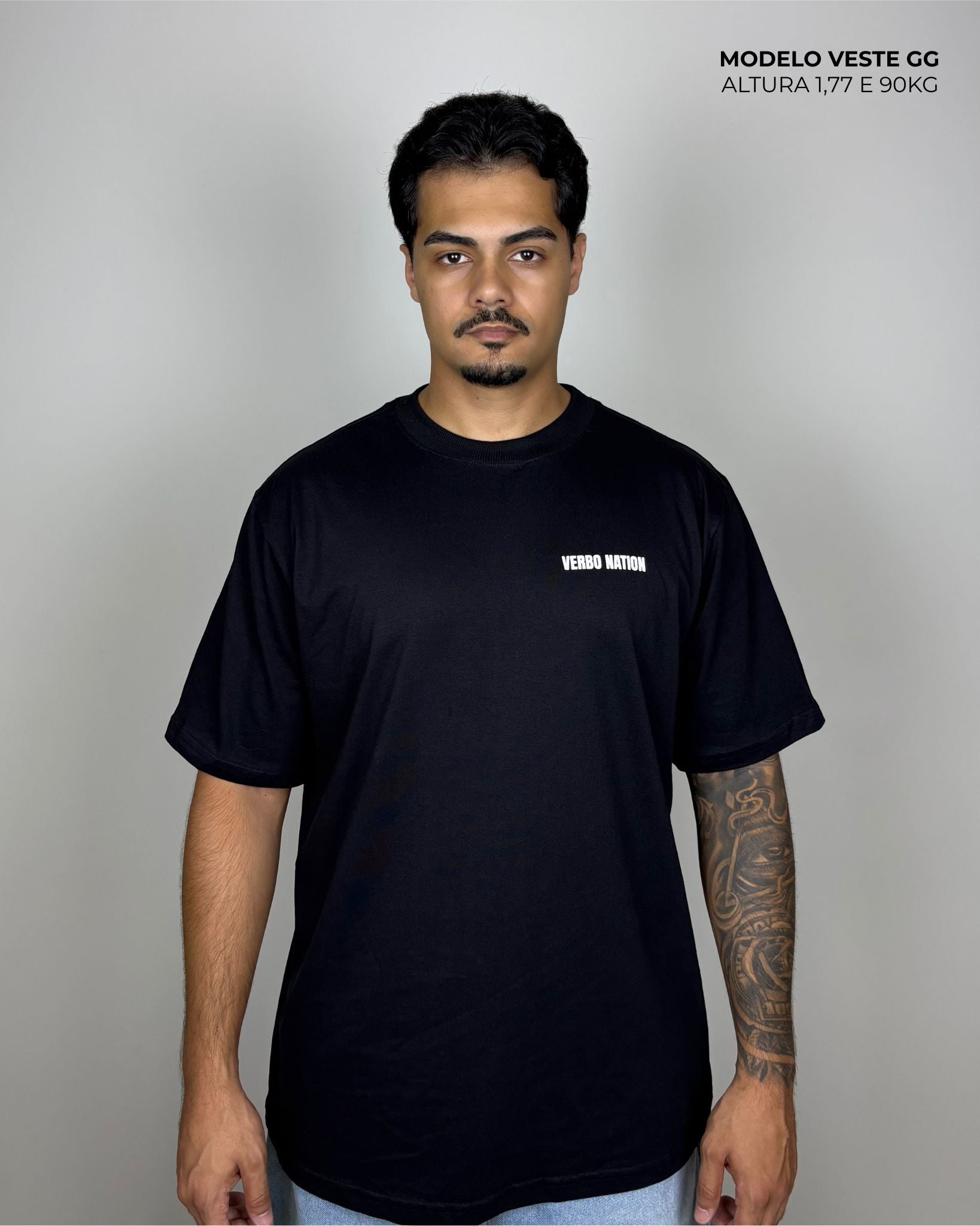 Camiseta Oversized - The Word (Preta)
