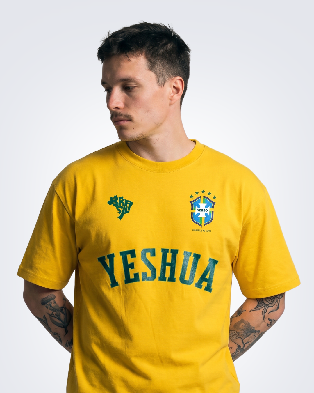 Camiseta Oversized Amarela - Rei das Nações