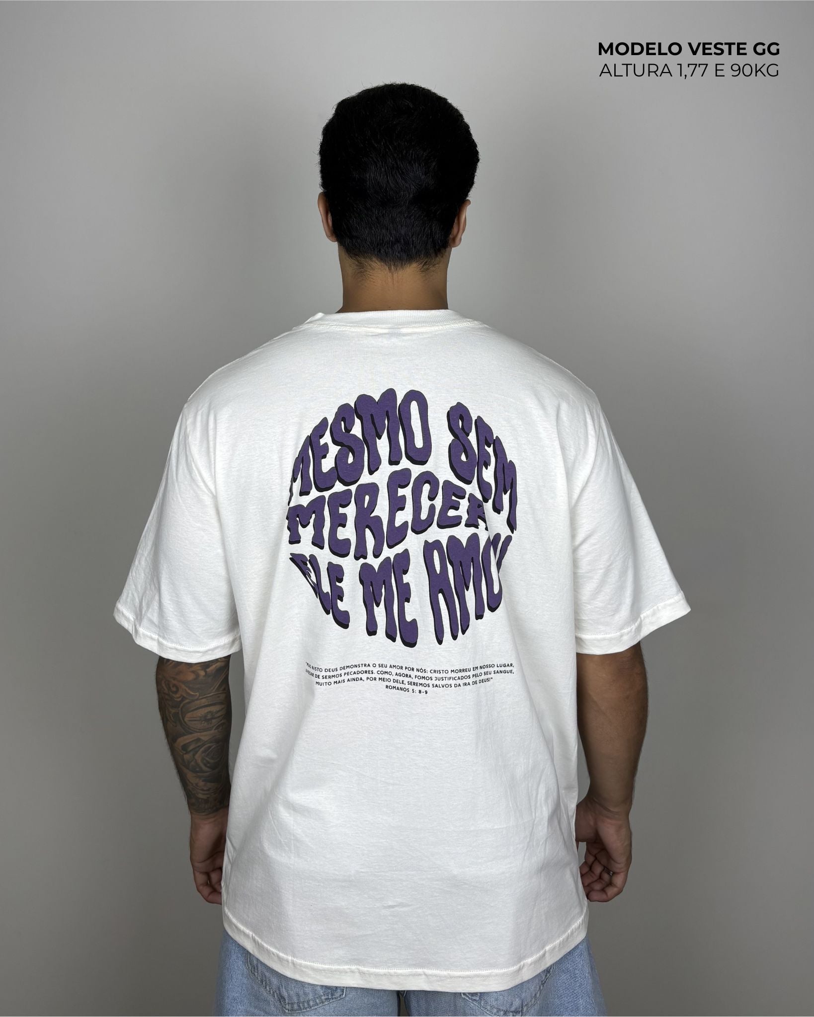 Kit 3 Camisetas Oversized - The Word, Desert e Ele me amou