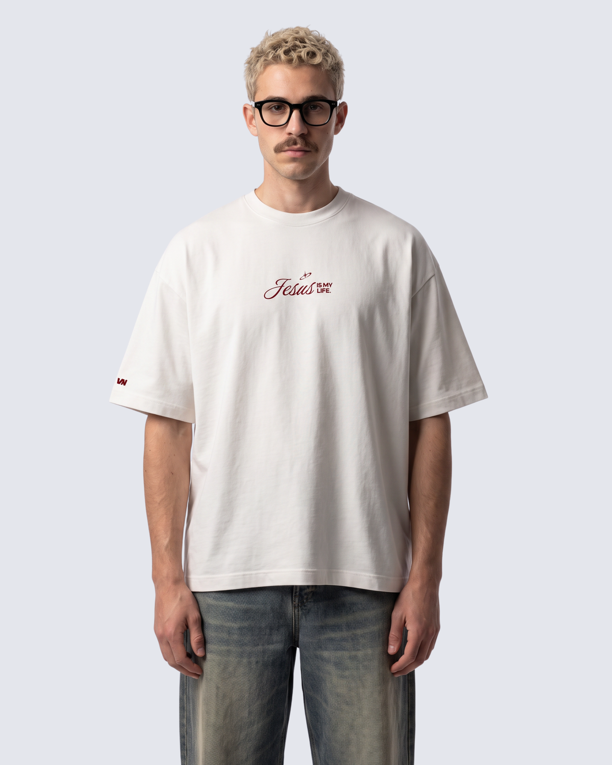 Camiseta Oversized OffWhite - Jesus is my life