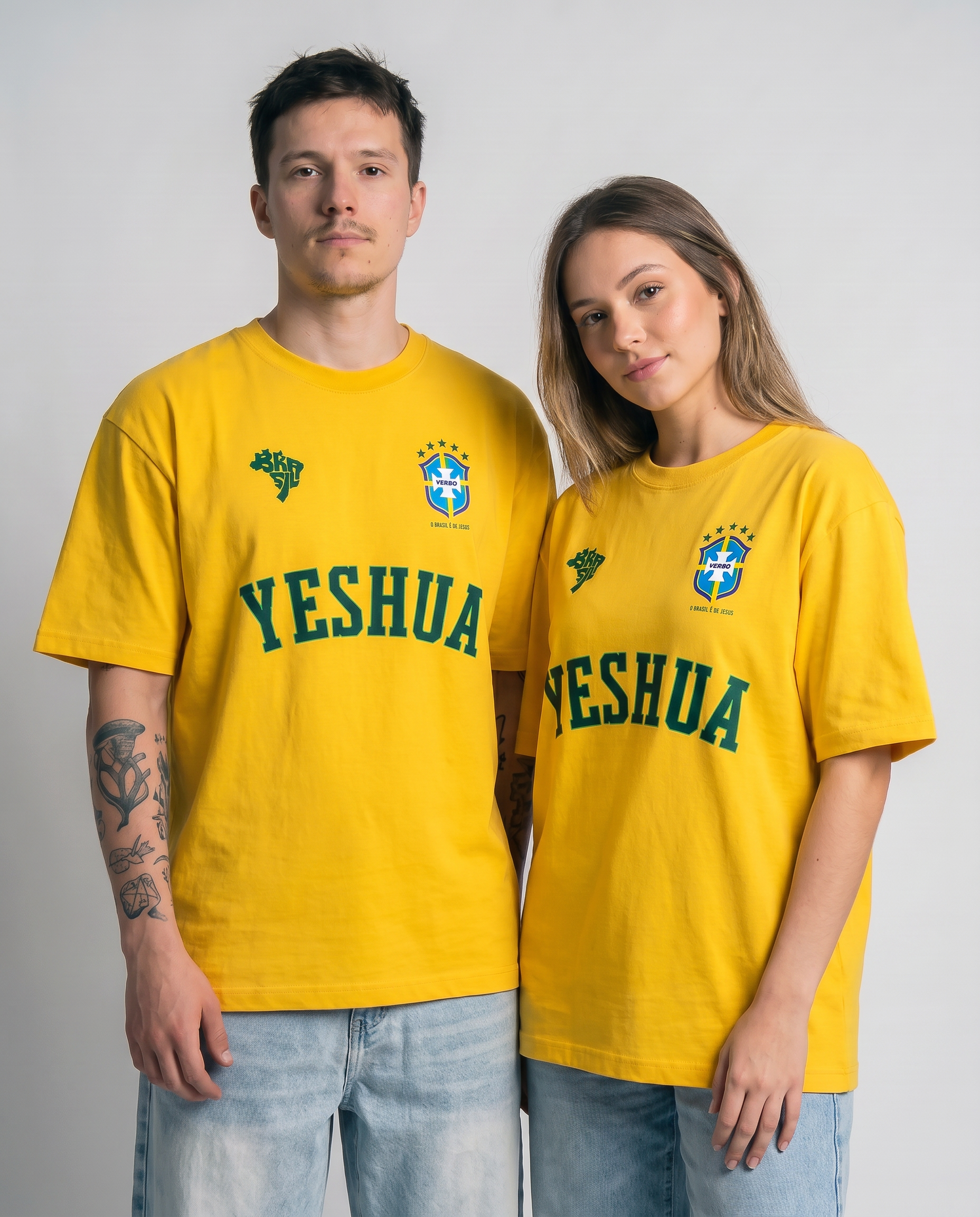 Camiseta Oversized Amarela - Rei das Nações
