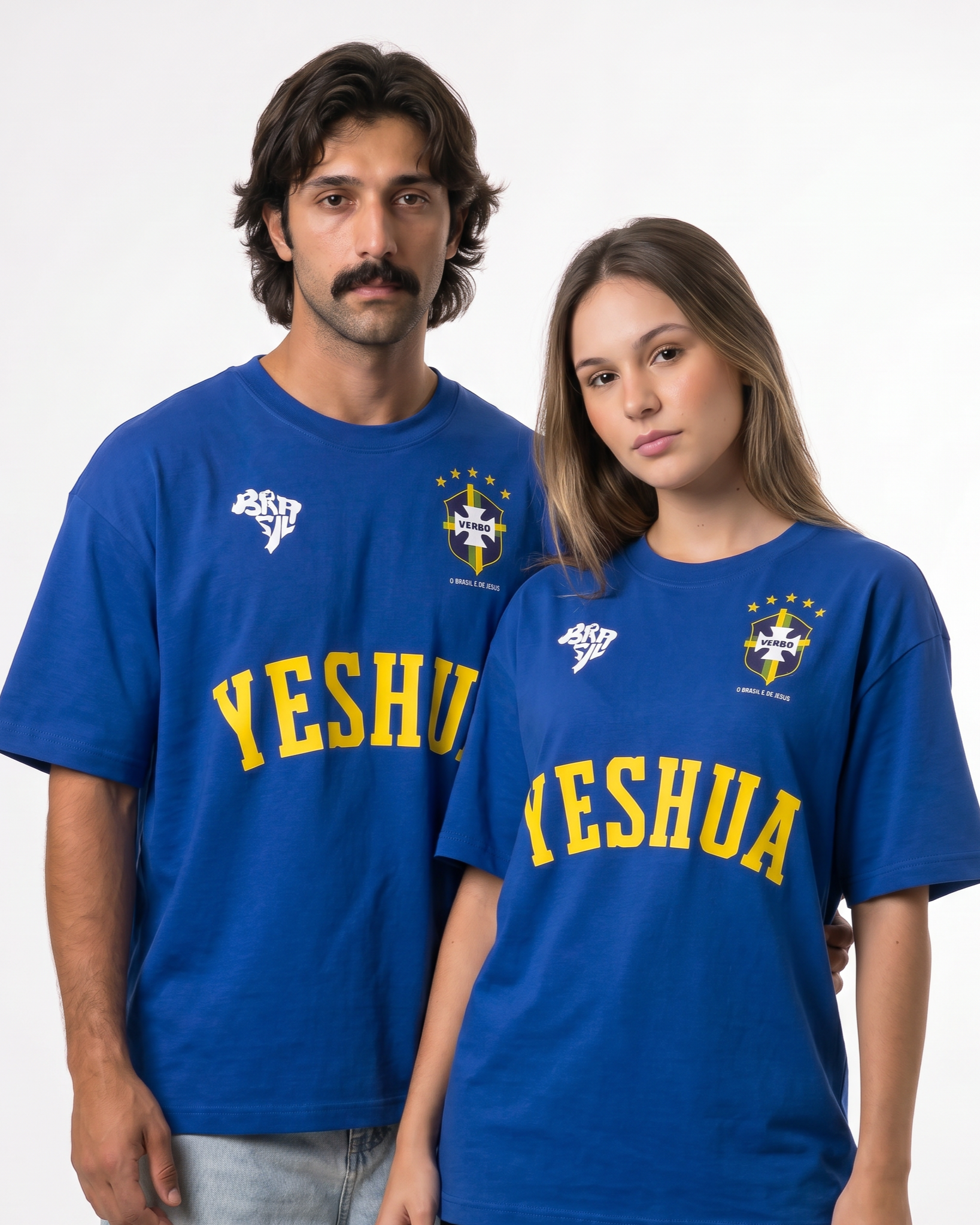 Camiseta Oversized Azul - Rei das Nações