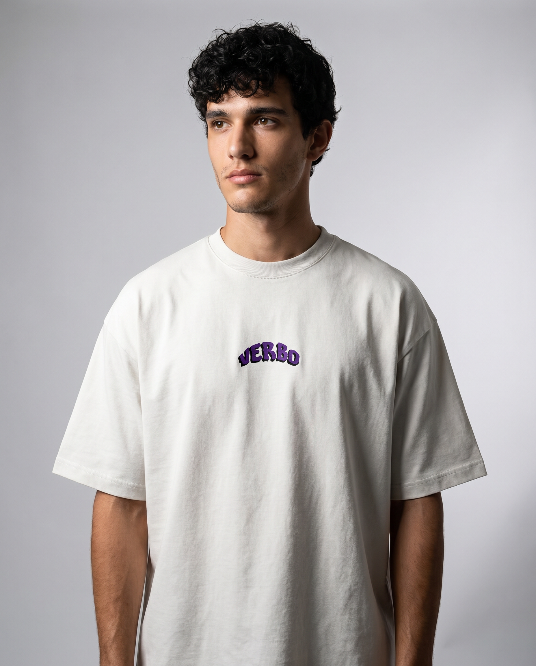Camiseta Oversized - Ele me amou (OffWhite)