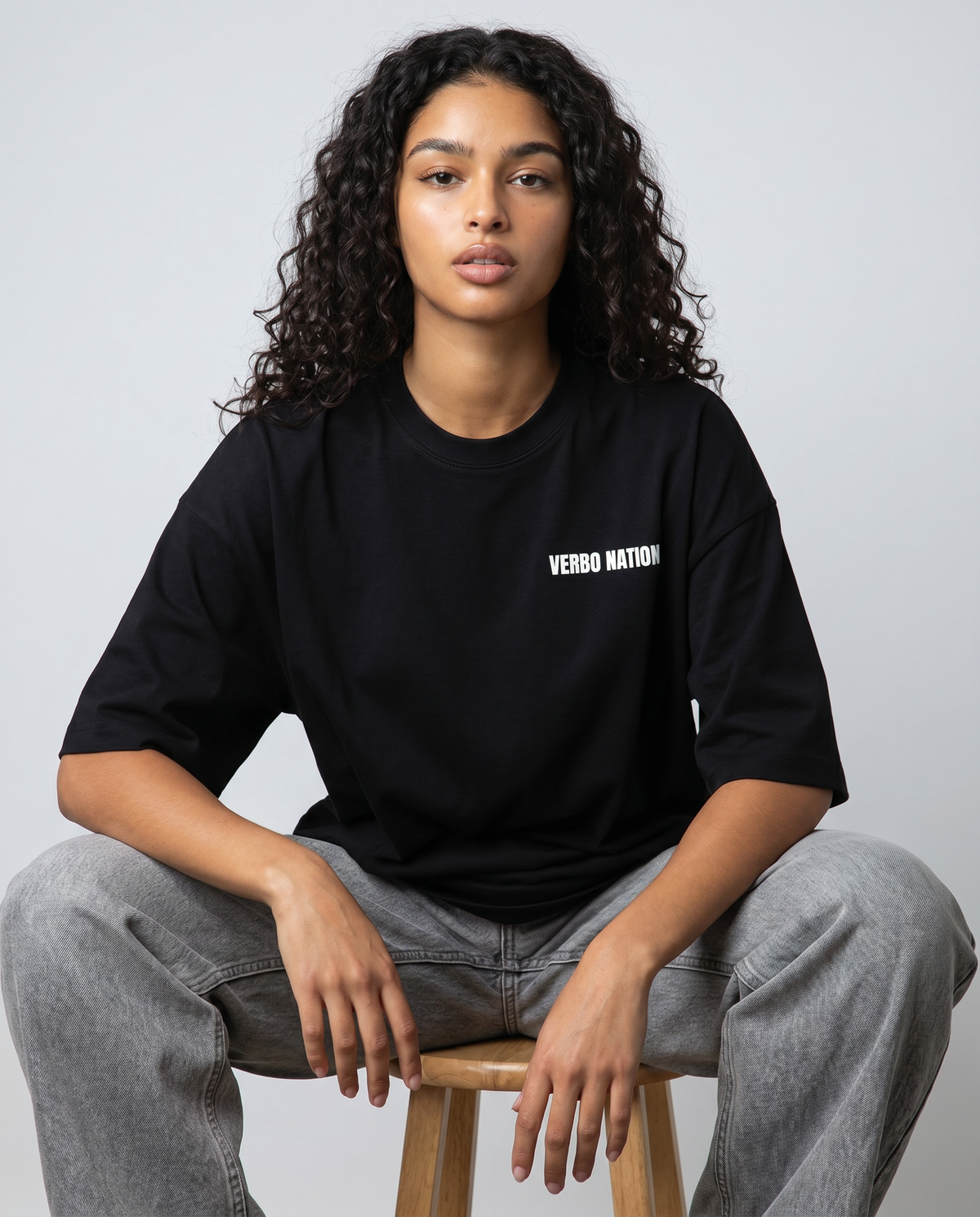 Camiseta Oversized - The Word (Preta)