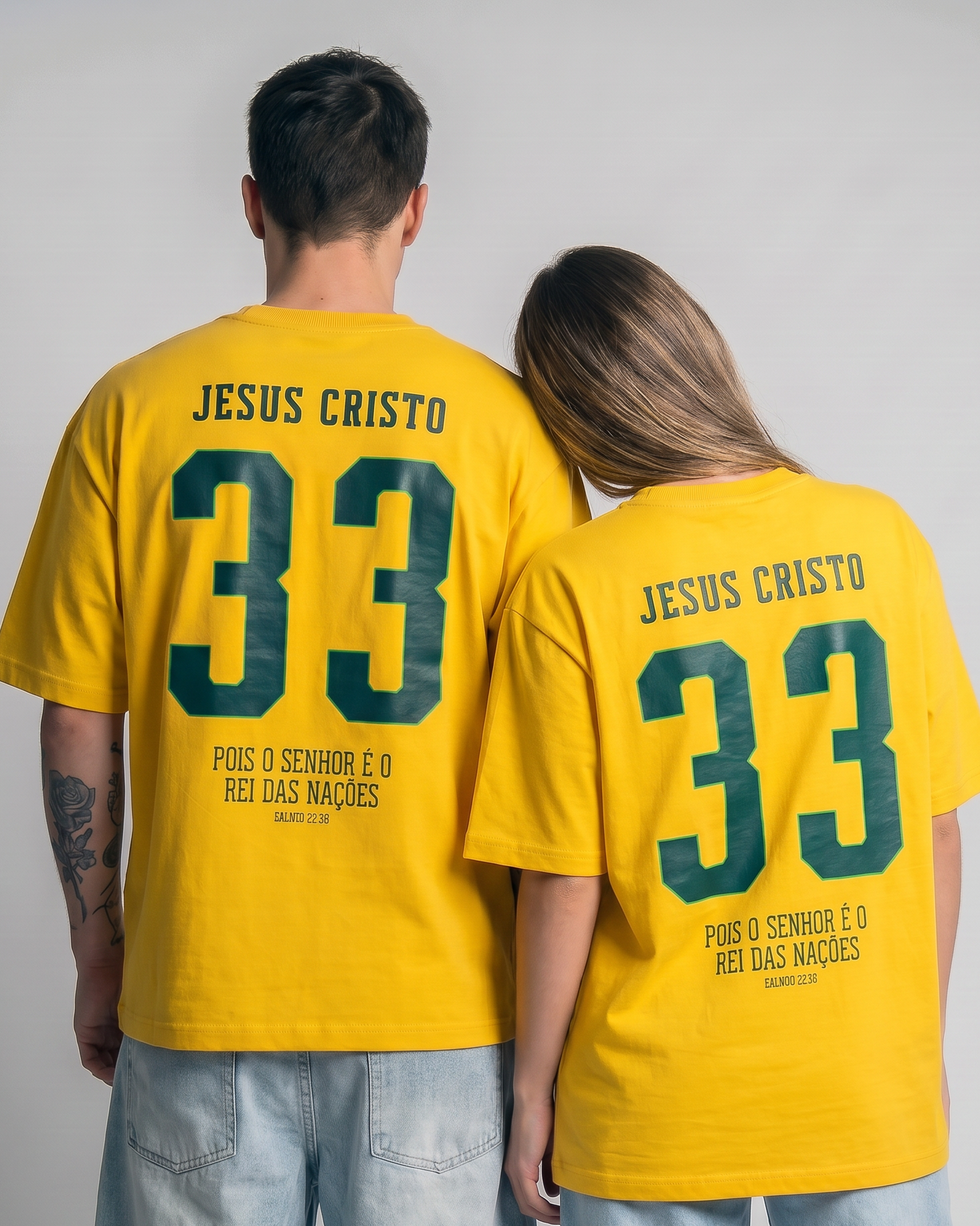 Camiseta Oversized Amarela - Rei das Nações
