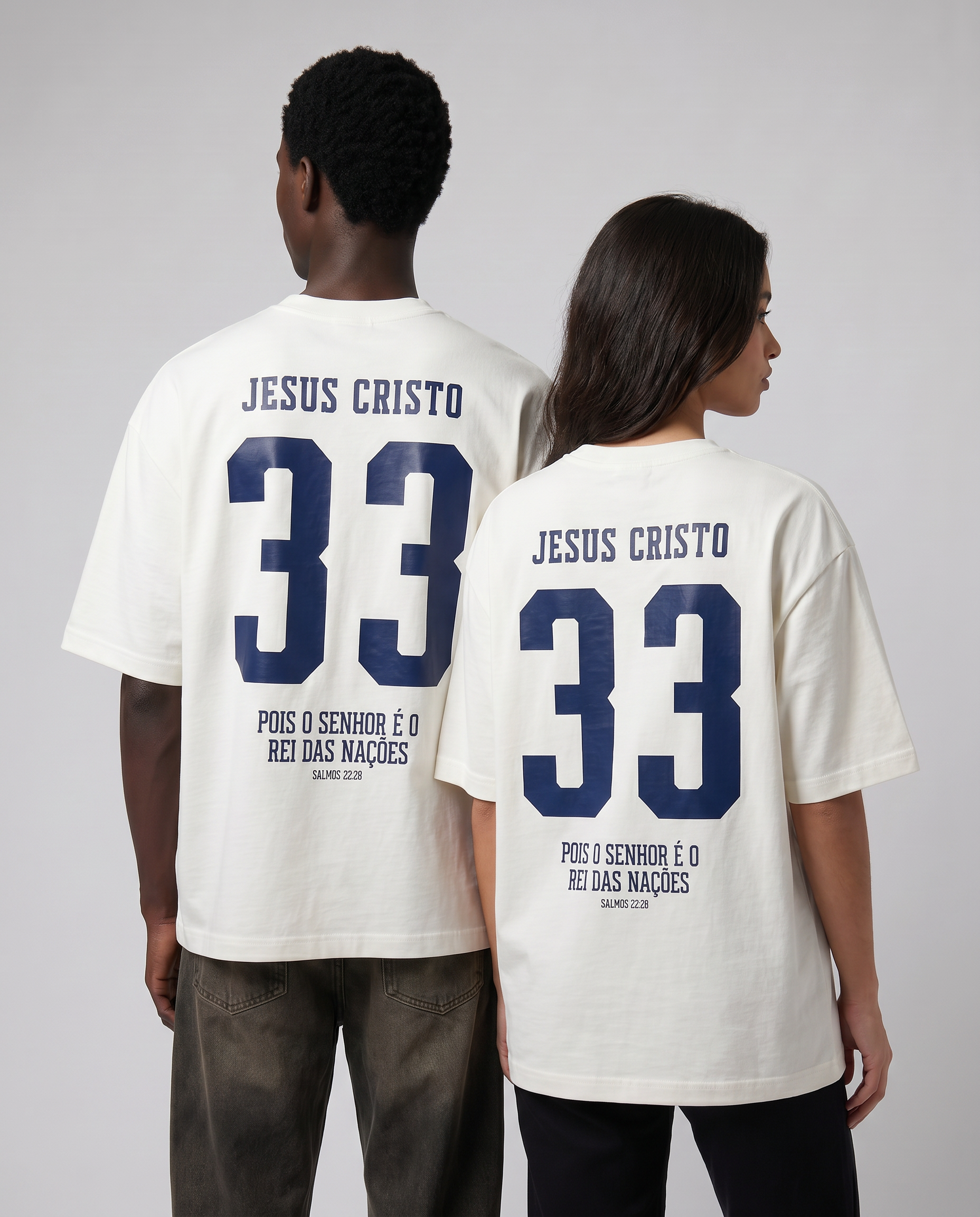Camiseta Oversized OffWhite - Rei das Nações