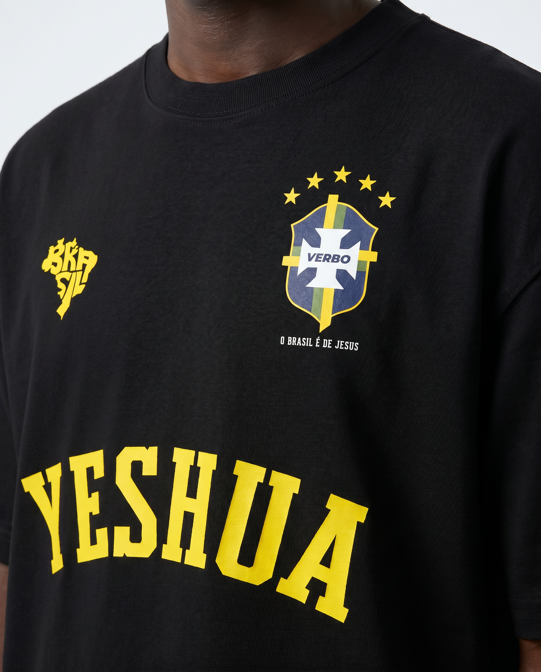 Camiseta Oversized Preta - Rei das Nações