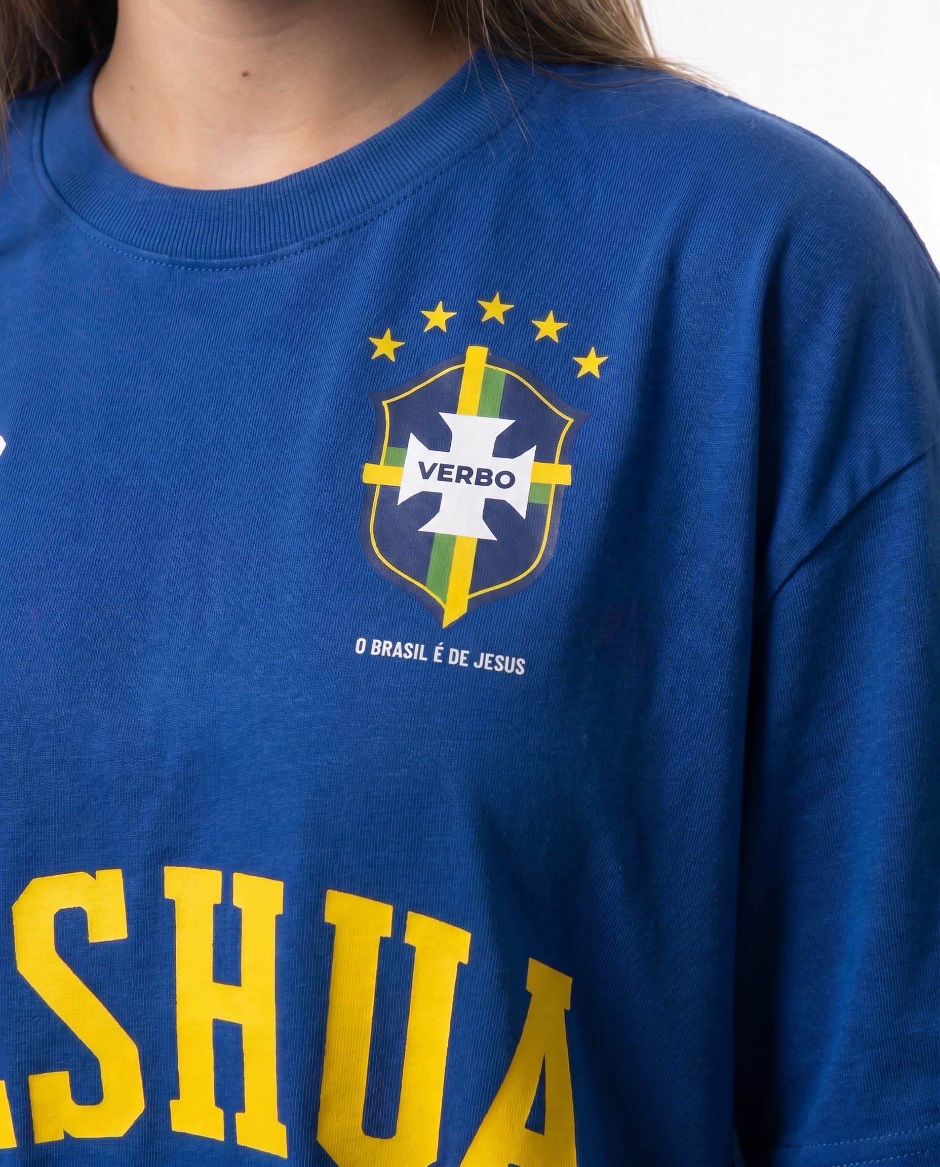 Camiseta Oversized Azul - Rei das Nações