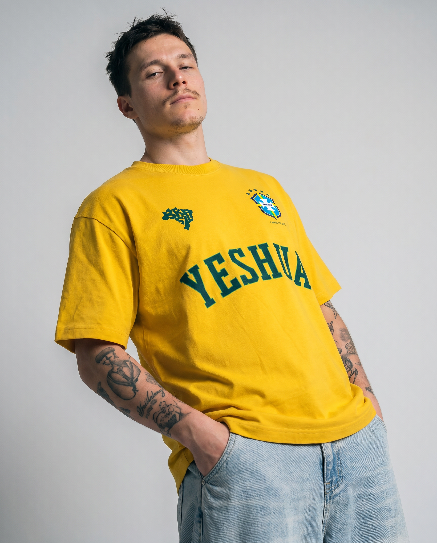 Camiseta Oversized Amarela - Rei das Nações