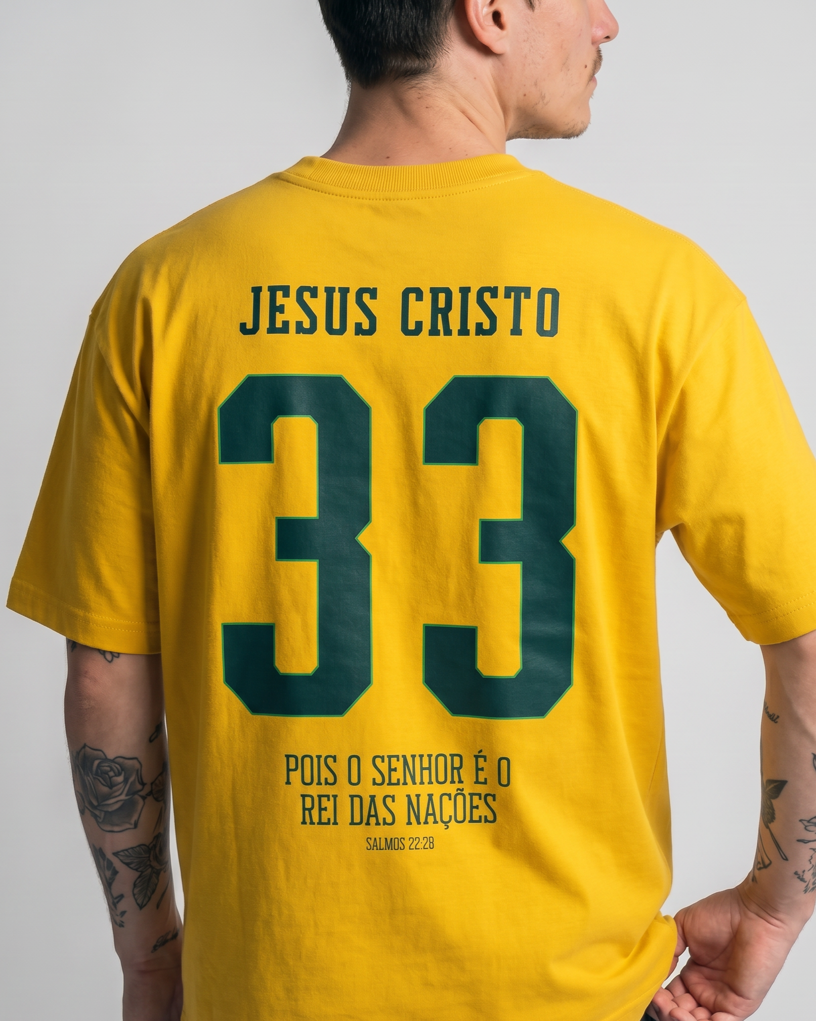 Camiseta Oversized Amarela - Rei das Nações