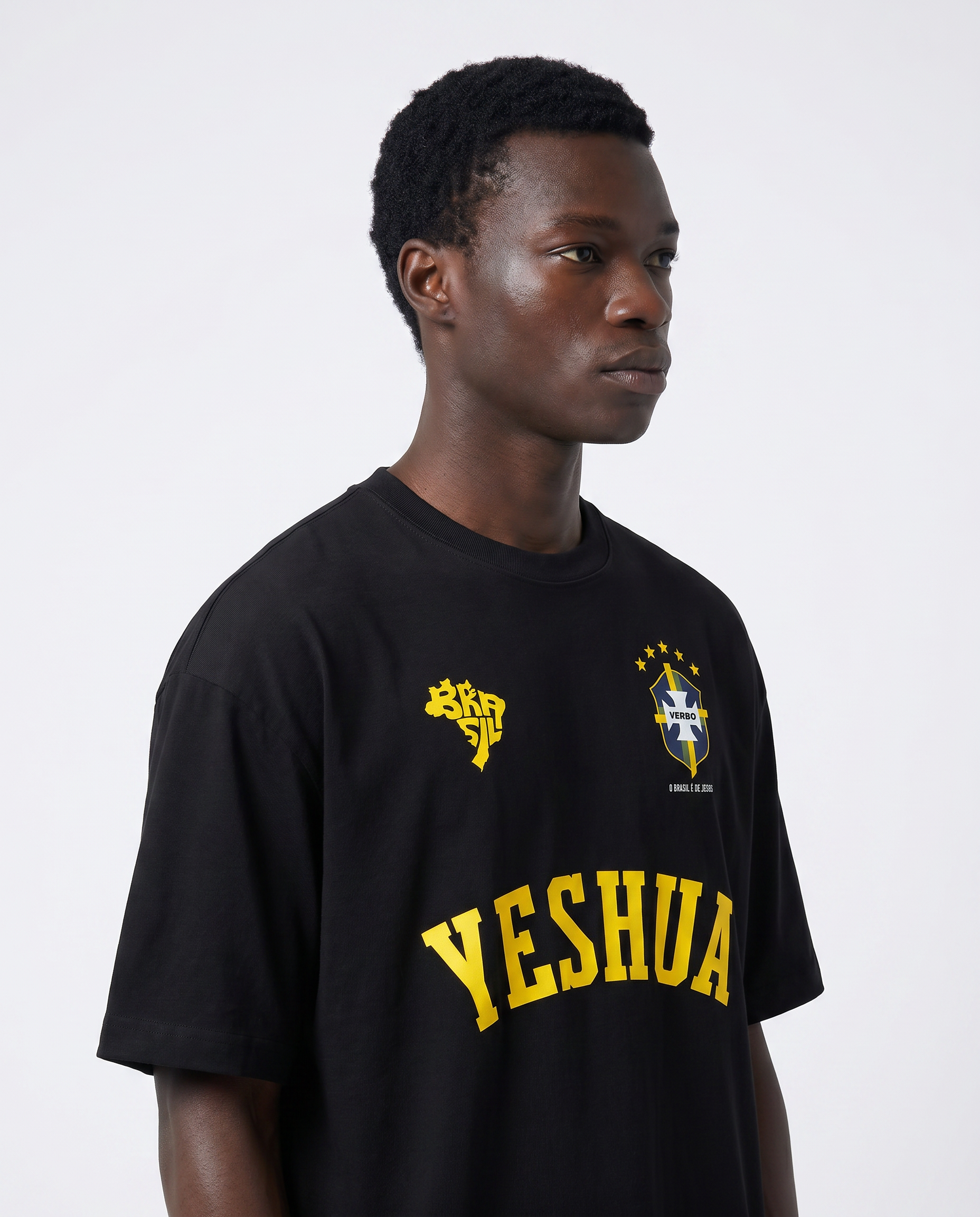 Camiseta Oversized Preta - Rei das Nações