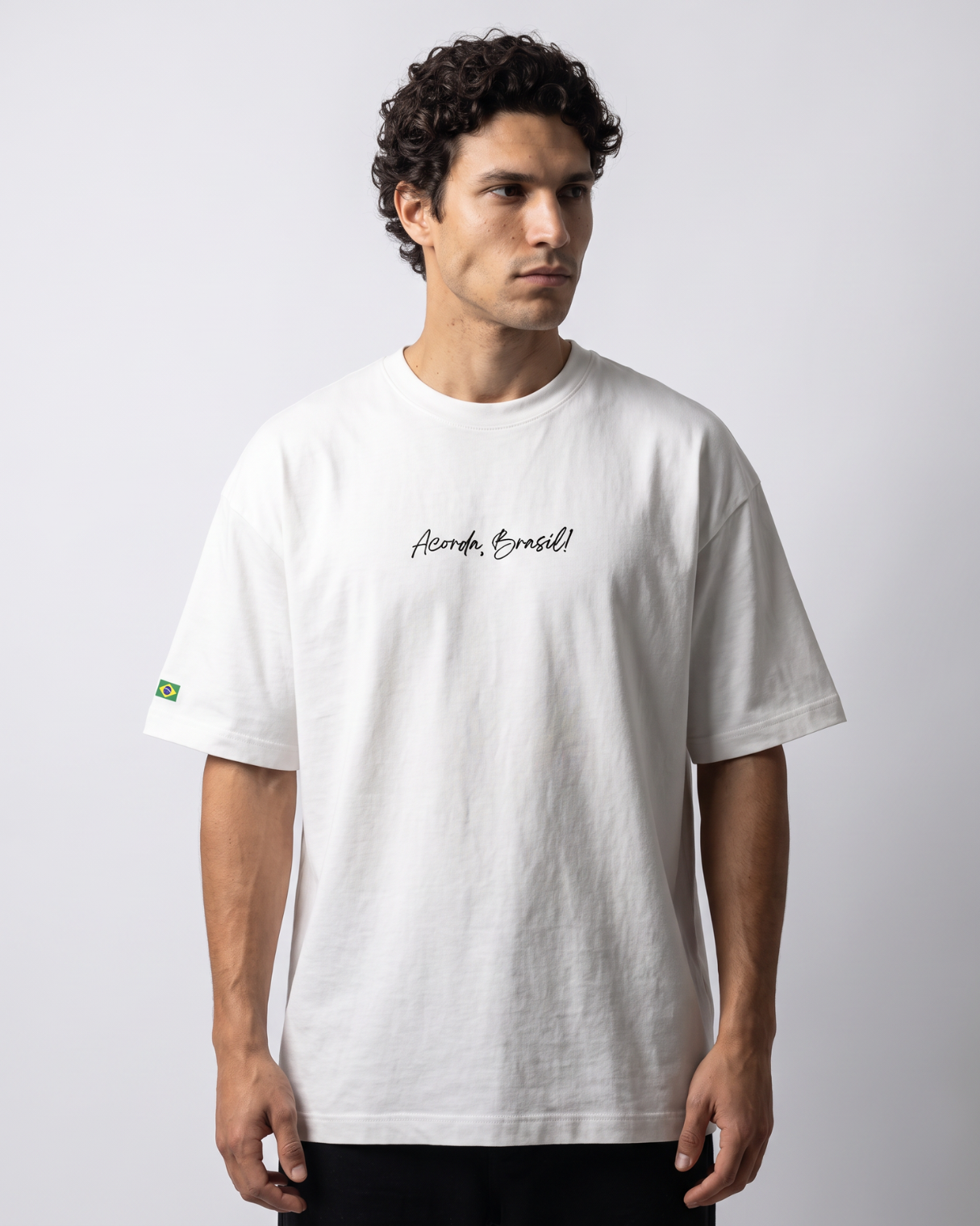 Camiseta Oversized - Acorda, Brasil!