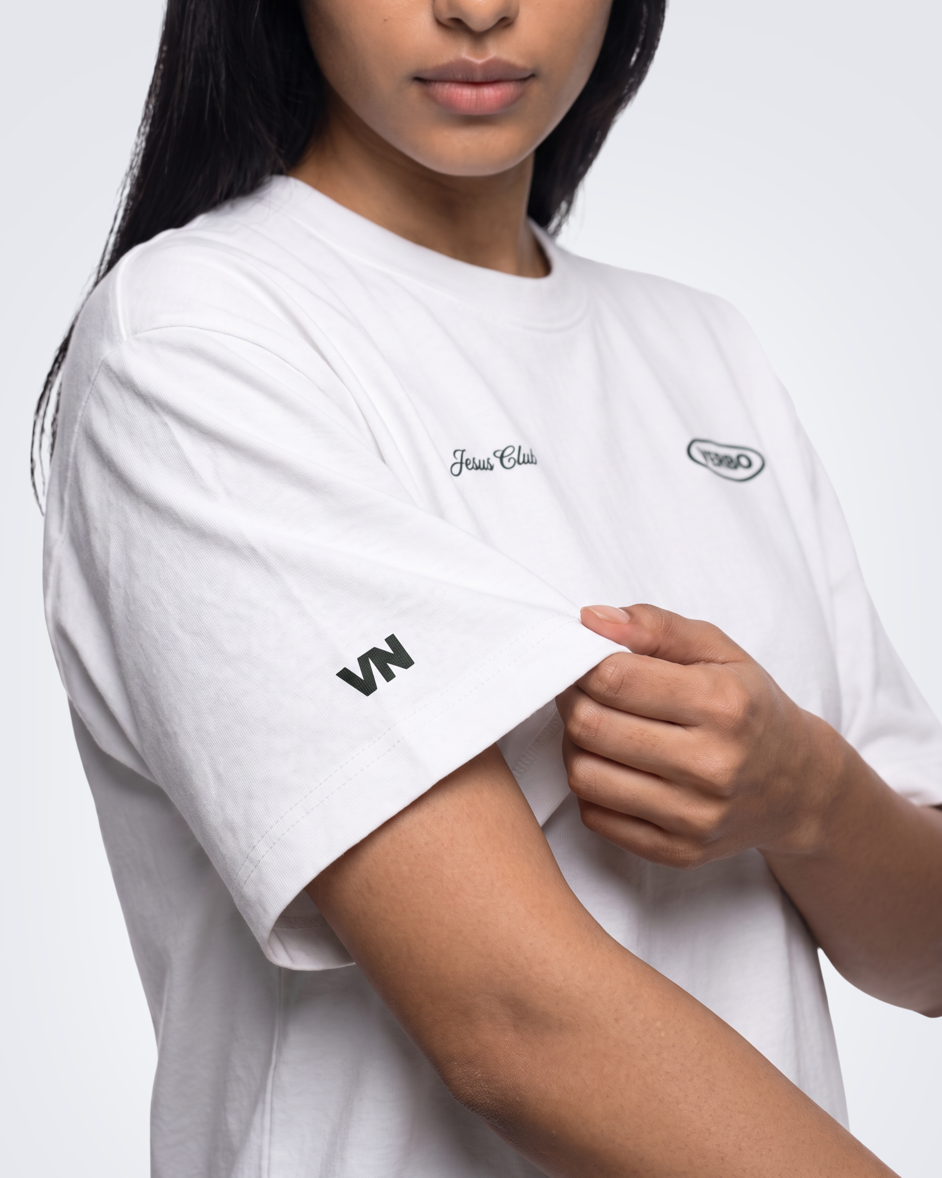 Camiseta Oversized OffWhite - Jesus Club