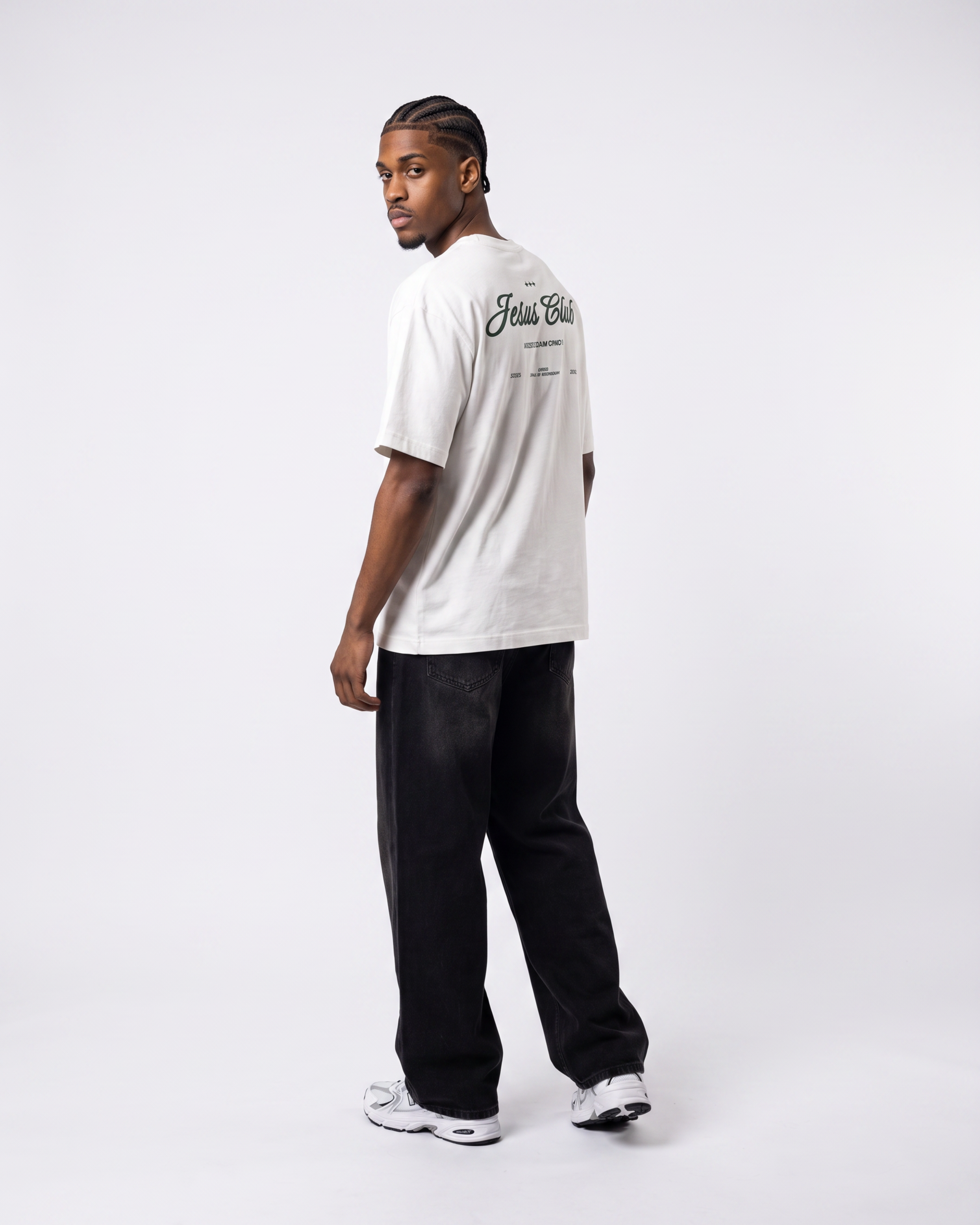 Camiseta Oversized OffWhite - Jesus Club