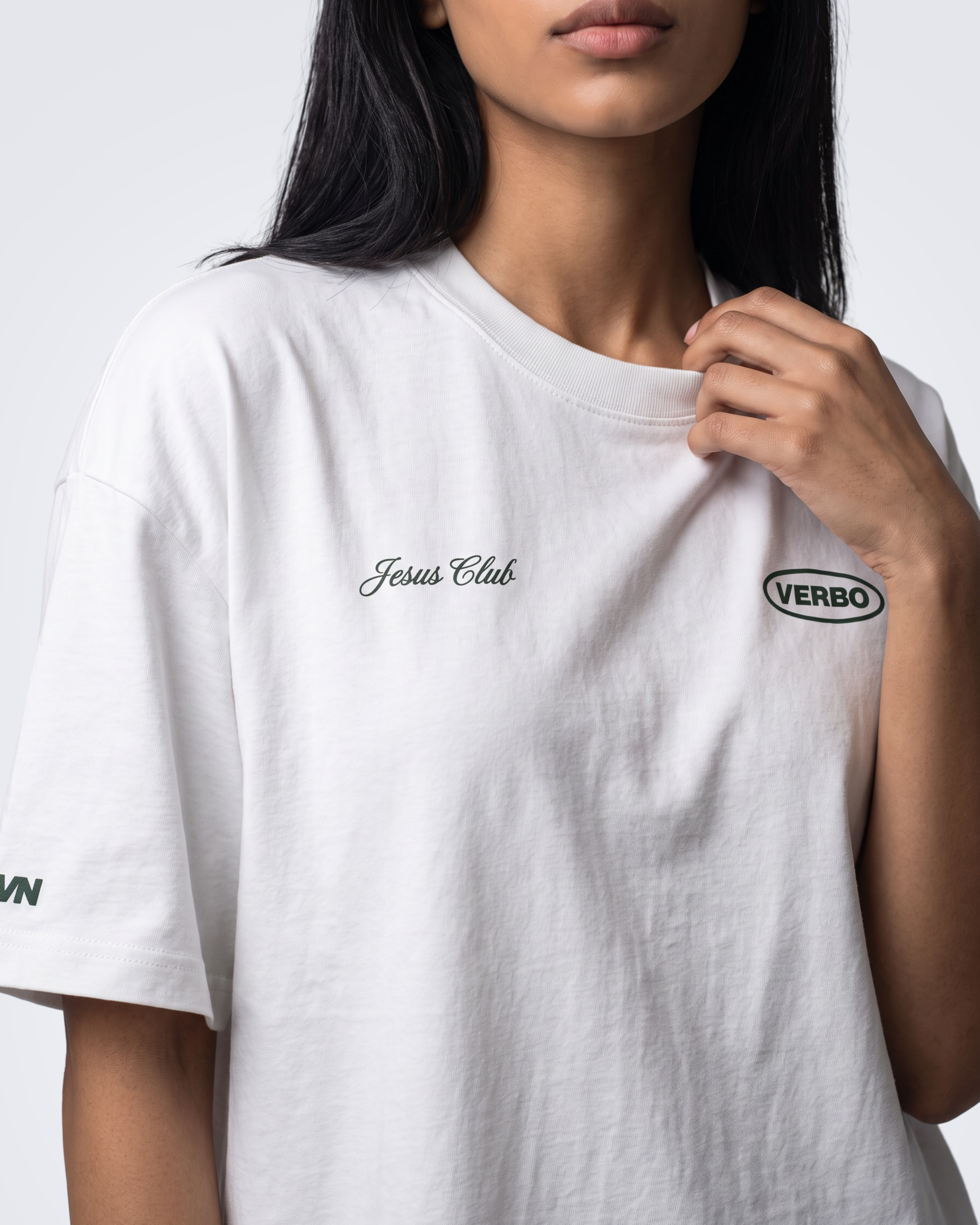 Camiseta Oversized OffWhite - Jesus Club