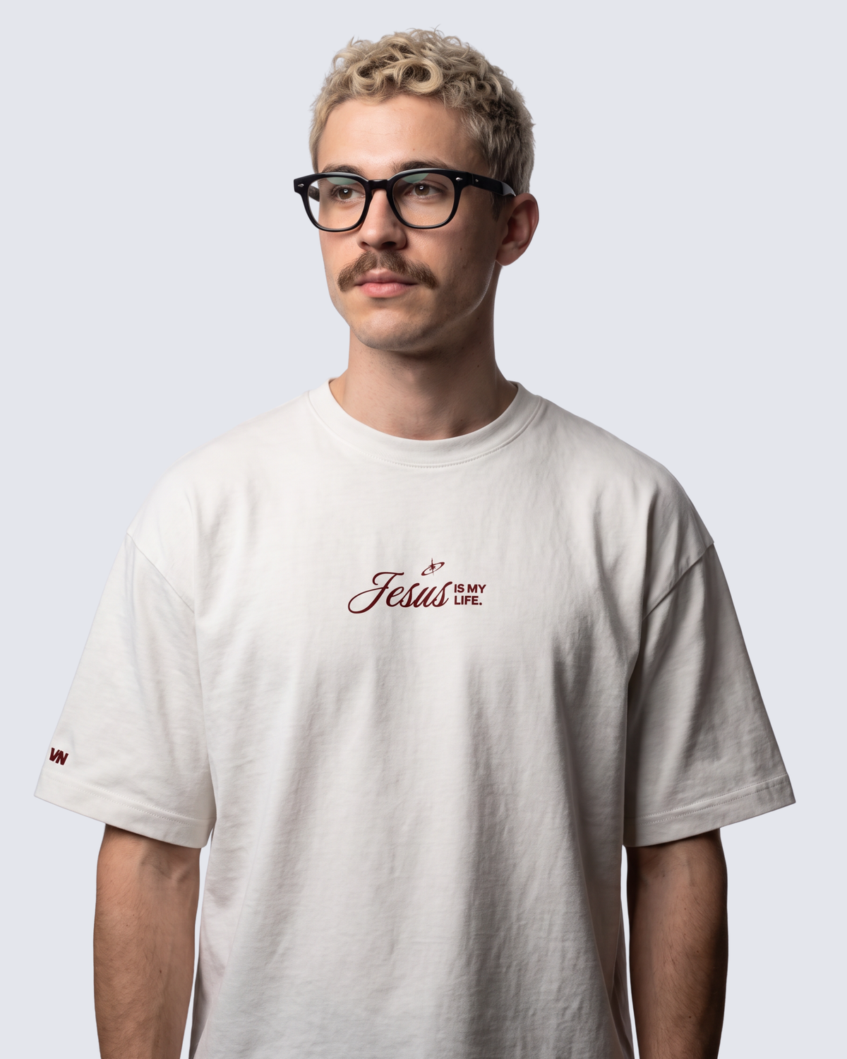 Camiseta Oversized OffWhite - Jesus is my life