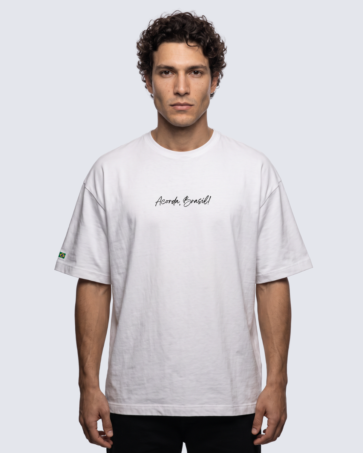 Camiseta Oversized - Acorda, Brasil!