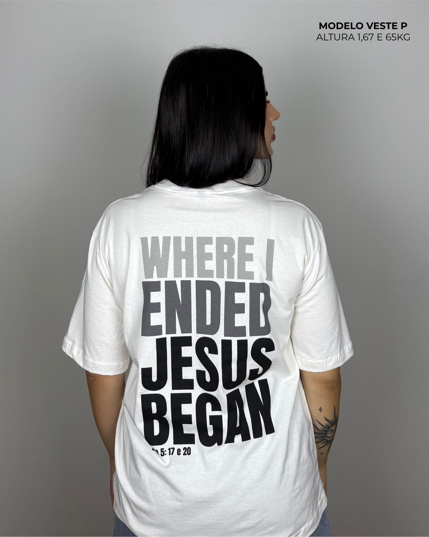 Kit 3 Camisetas Oversized - Jesus Began, The Chosen e Desert
