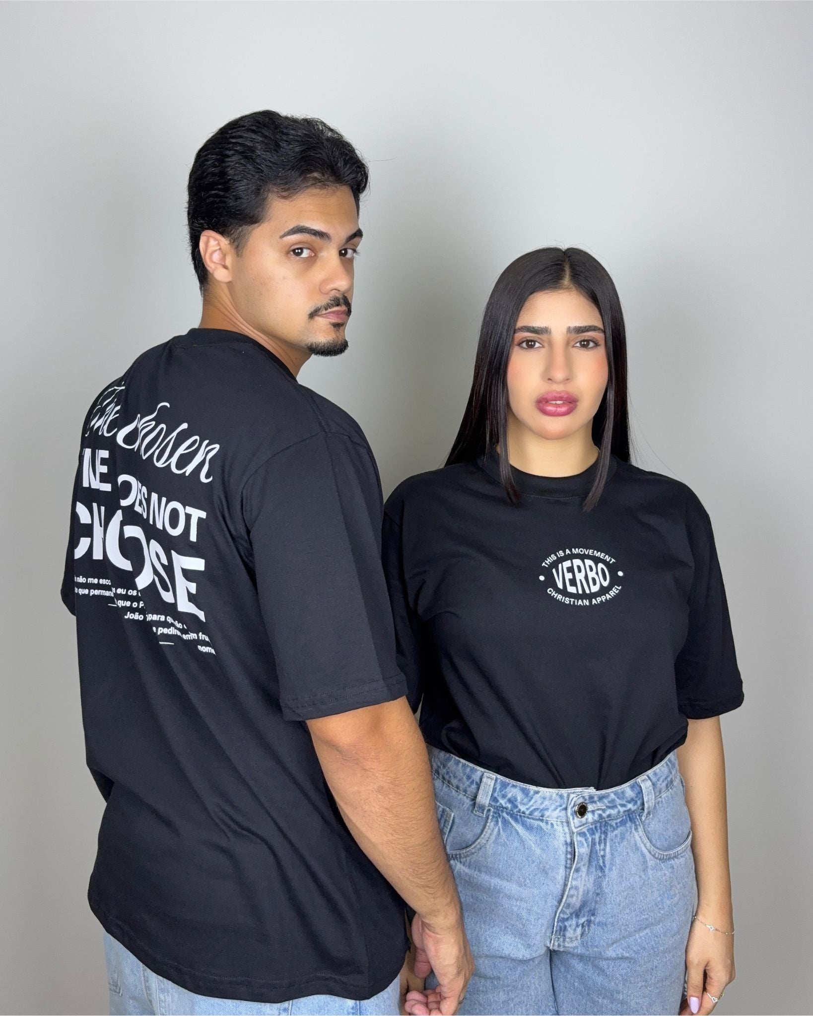 Camiseta Oversized - The chosen (Preta)