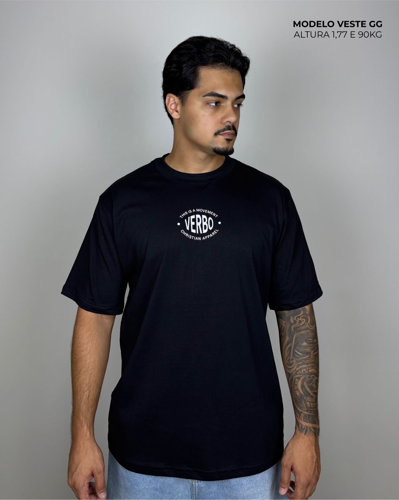 Camiseta Oversized - The chosen (Preta)
