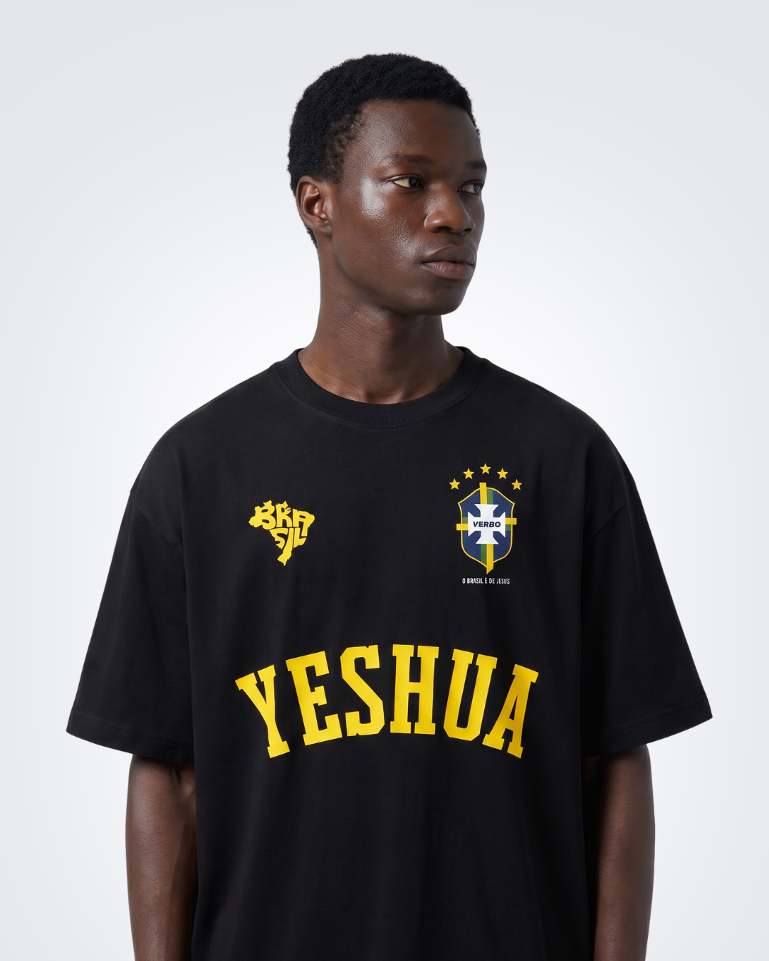 Camiseta Oversized Preta - Rei das Nações