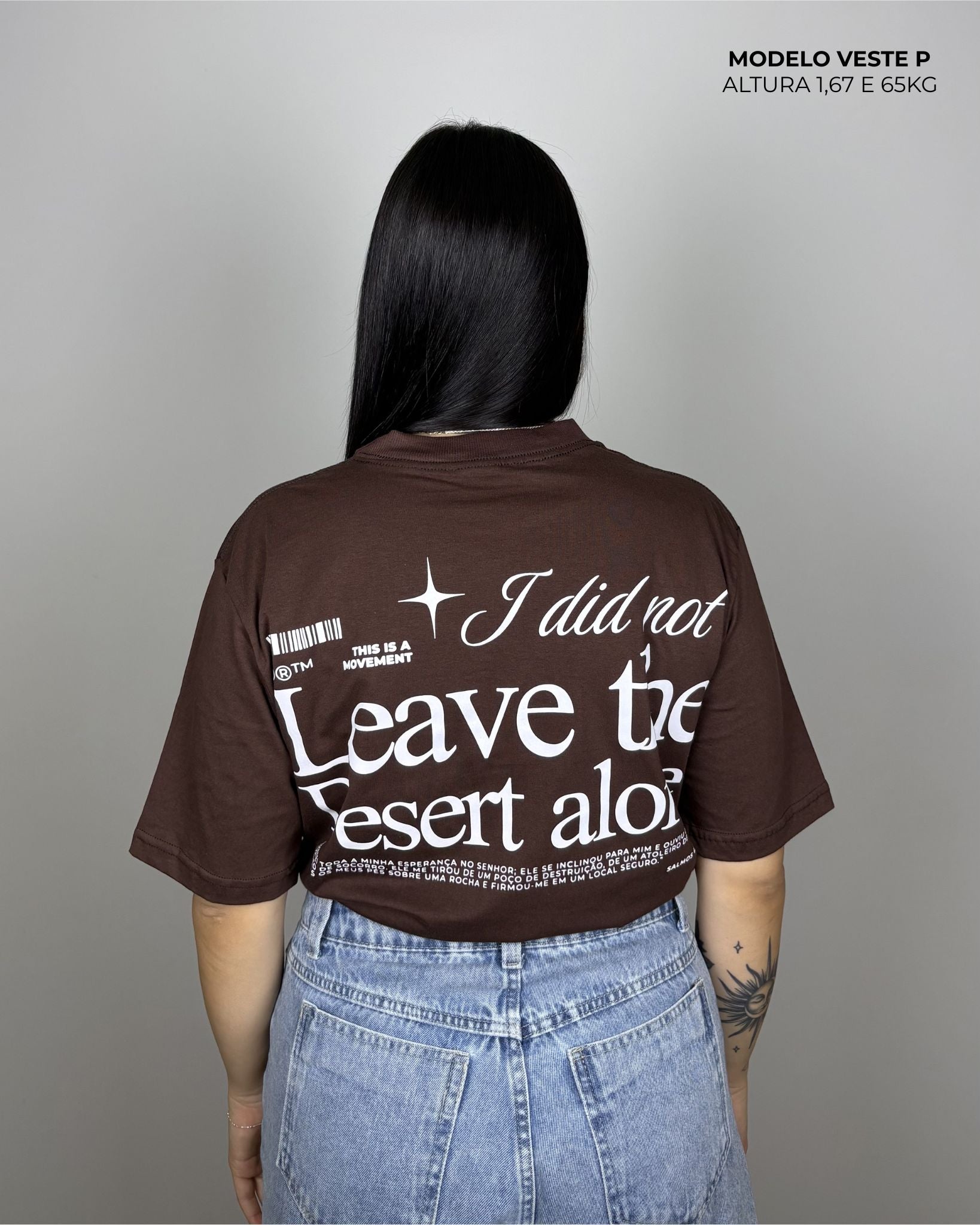 Kit 3 Camisetas Oversized - The Word, Desert e Ele me amou