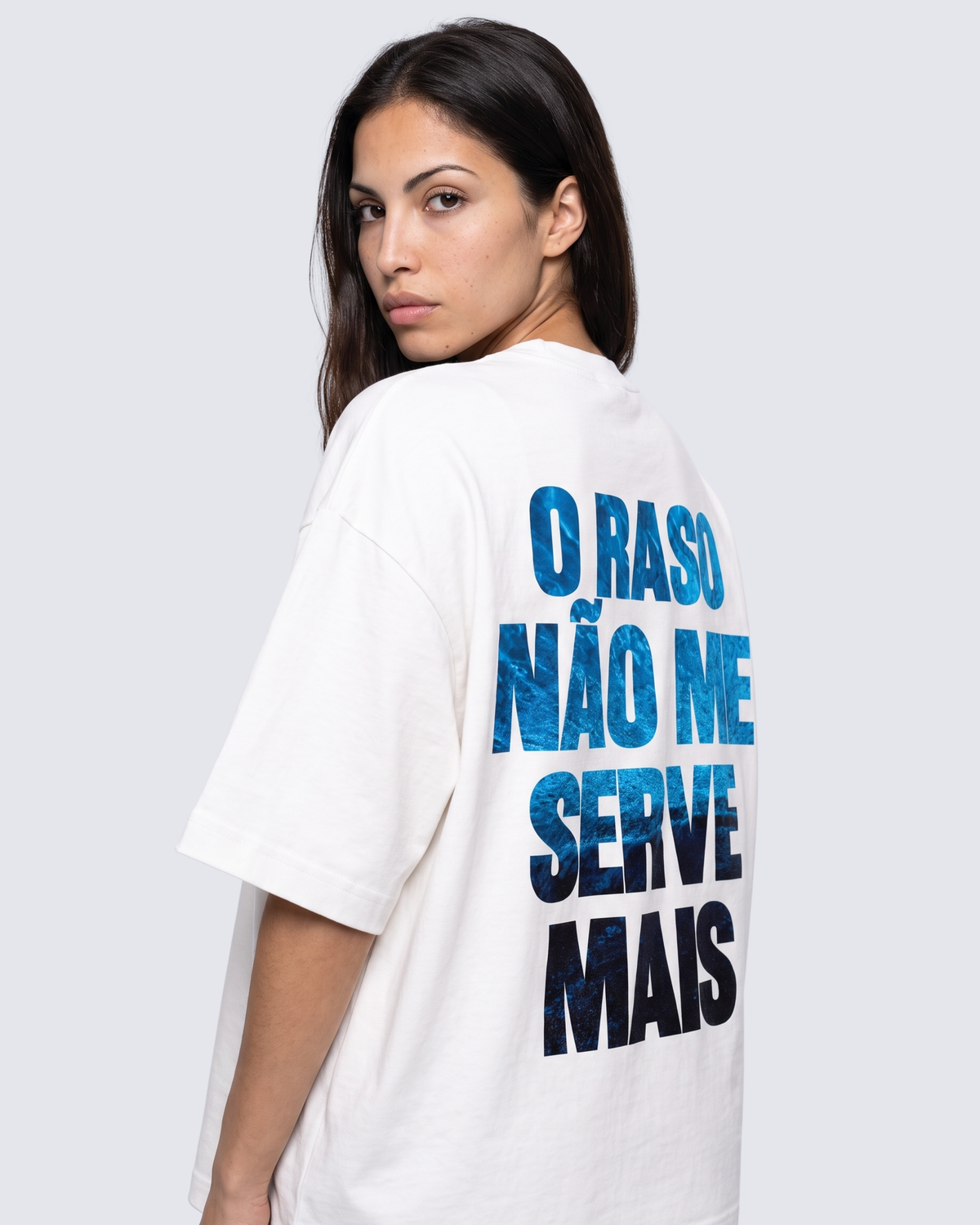 Camiseta Oversized - O raso não me serve mais