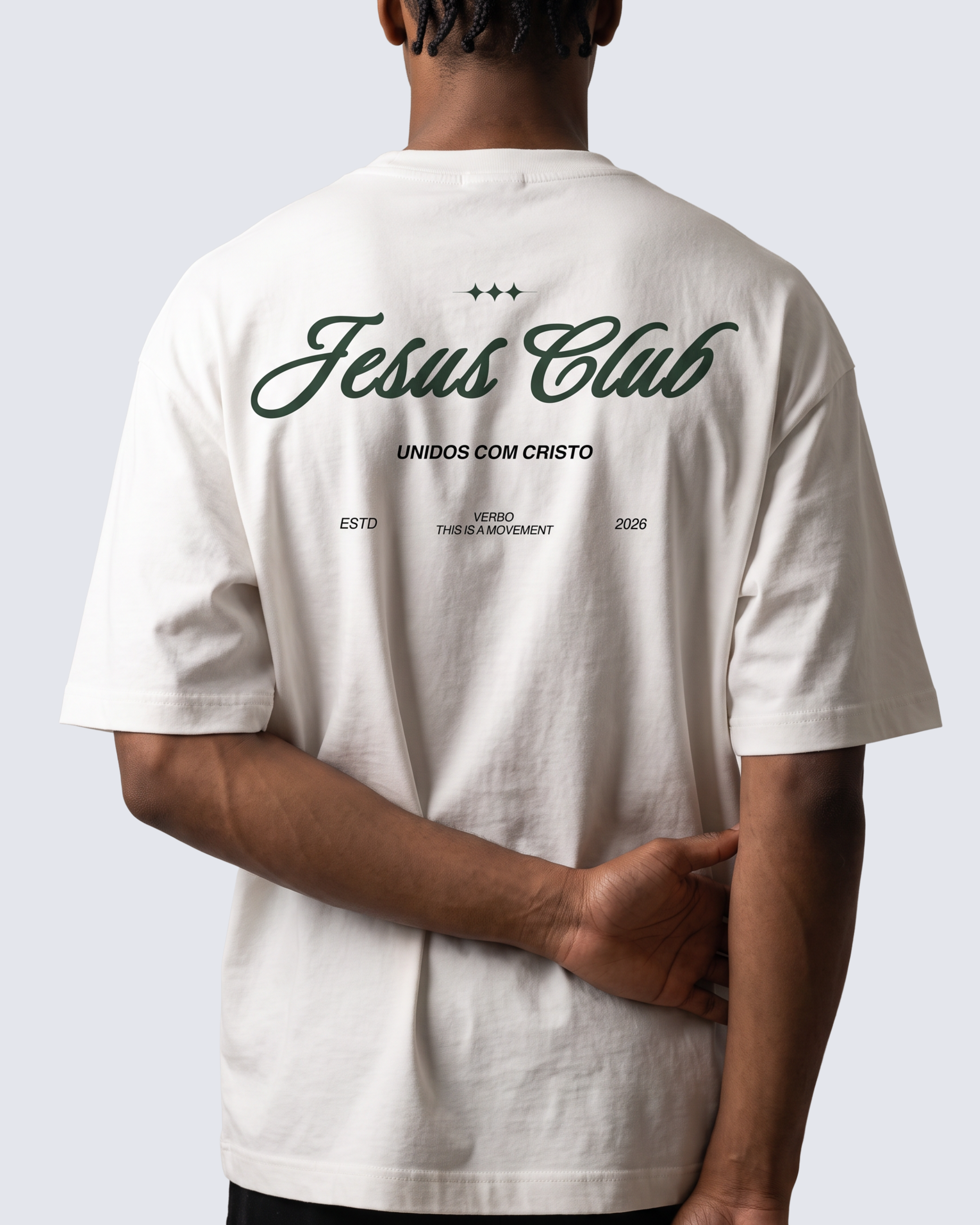 Camiseta Oversized OffWhite - Jesus Club