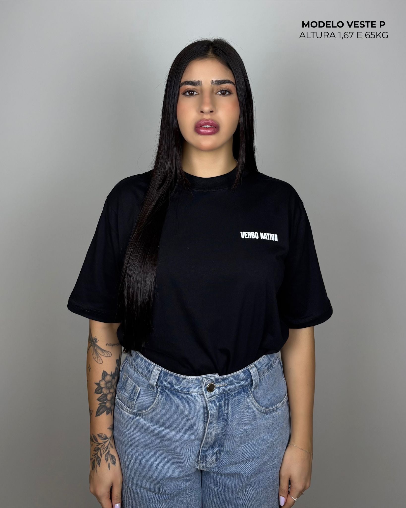 Camiseta Oversized - The Word (Preta)