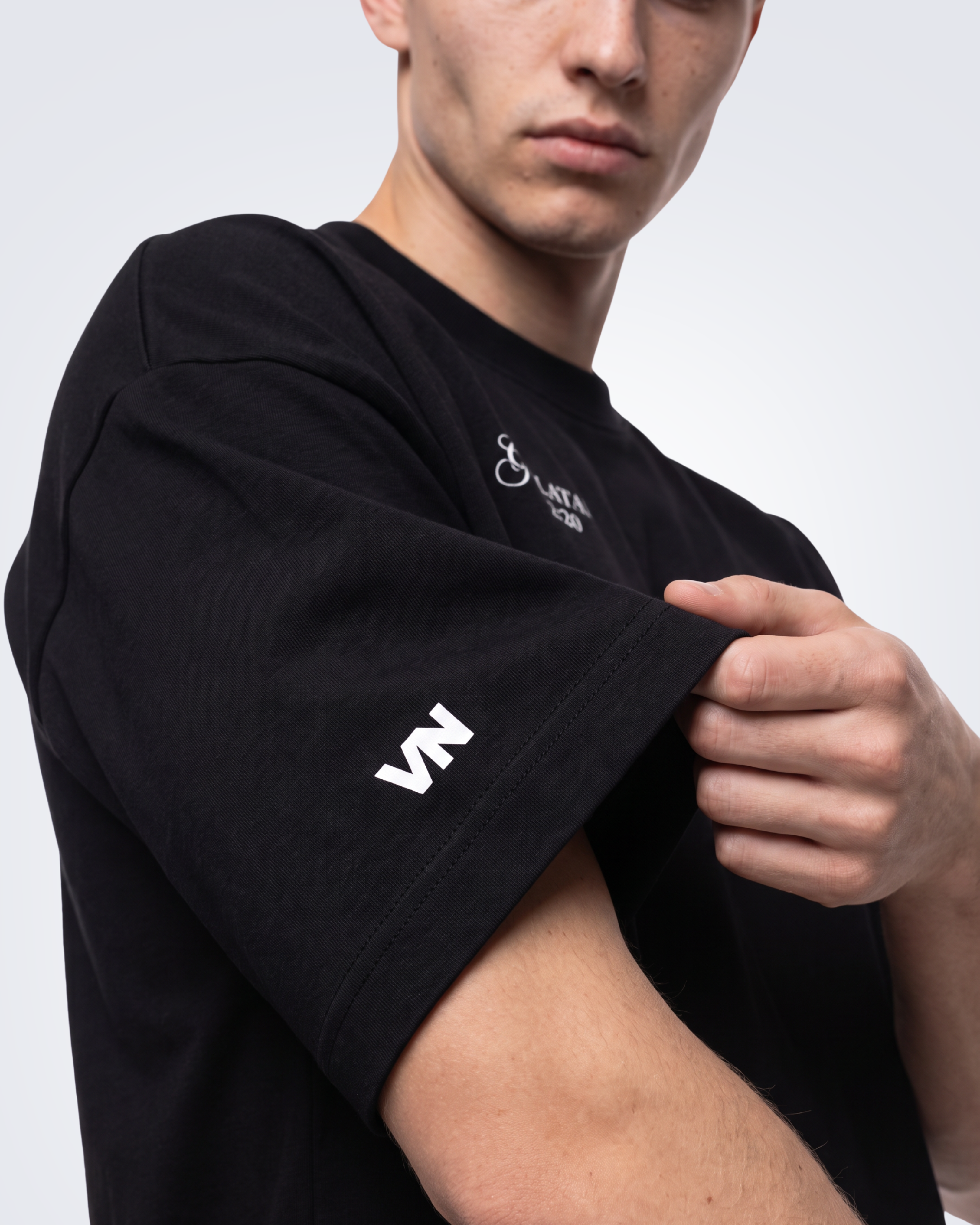 Camiseta Oversized Preta - Gálatas 2:20