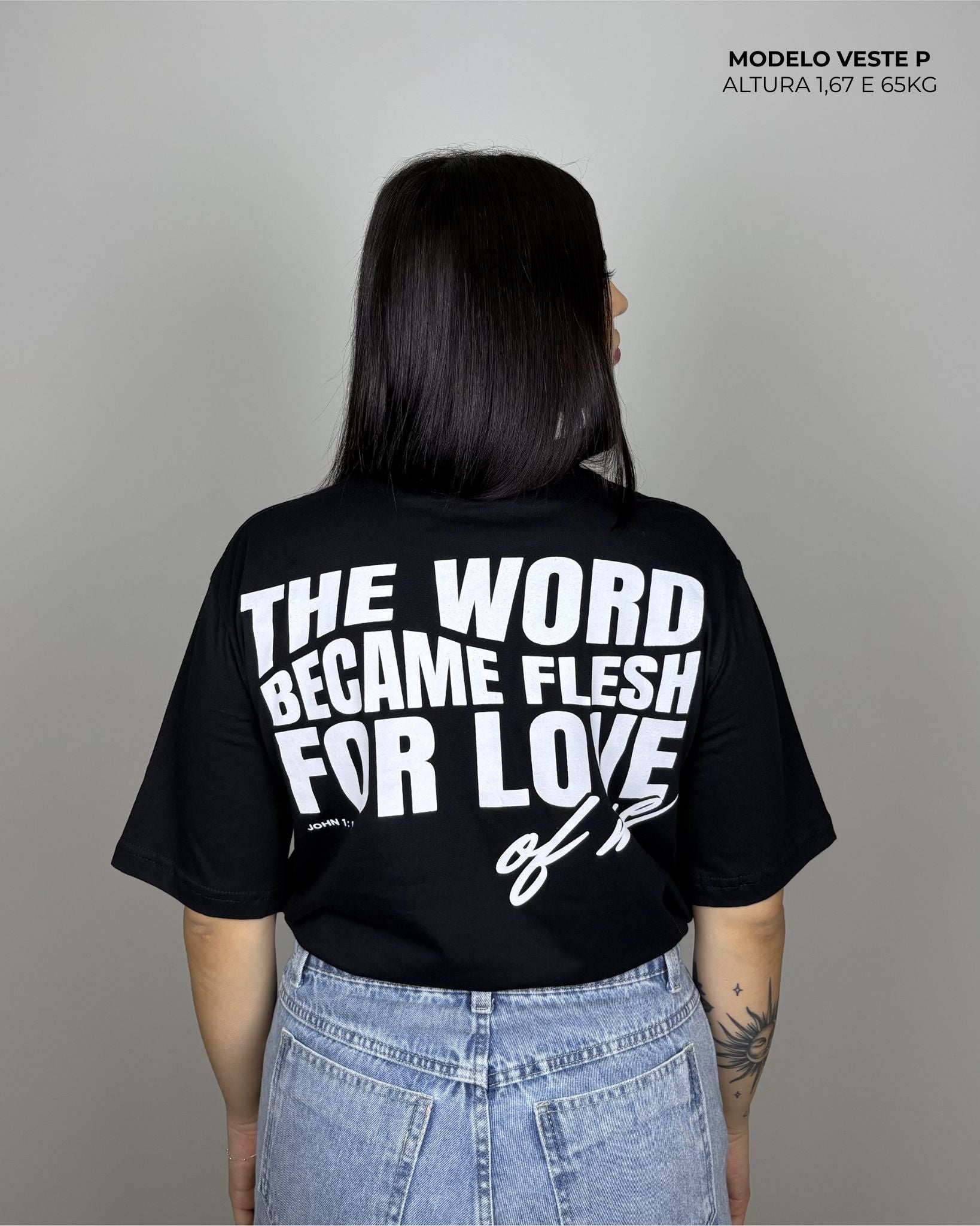 Camiseta Oversized - The Word (Preta)