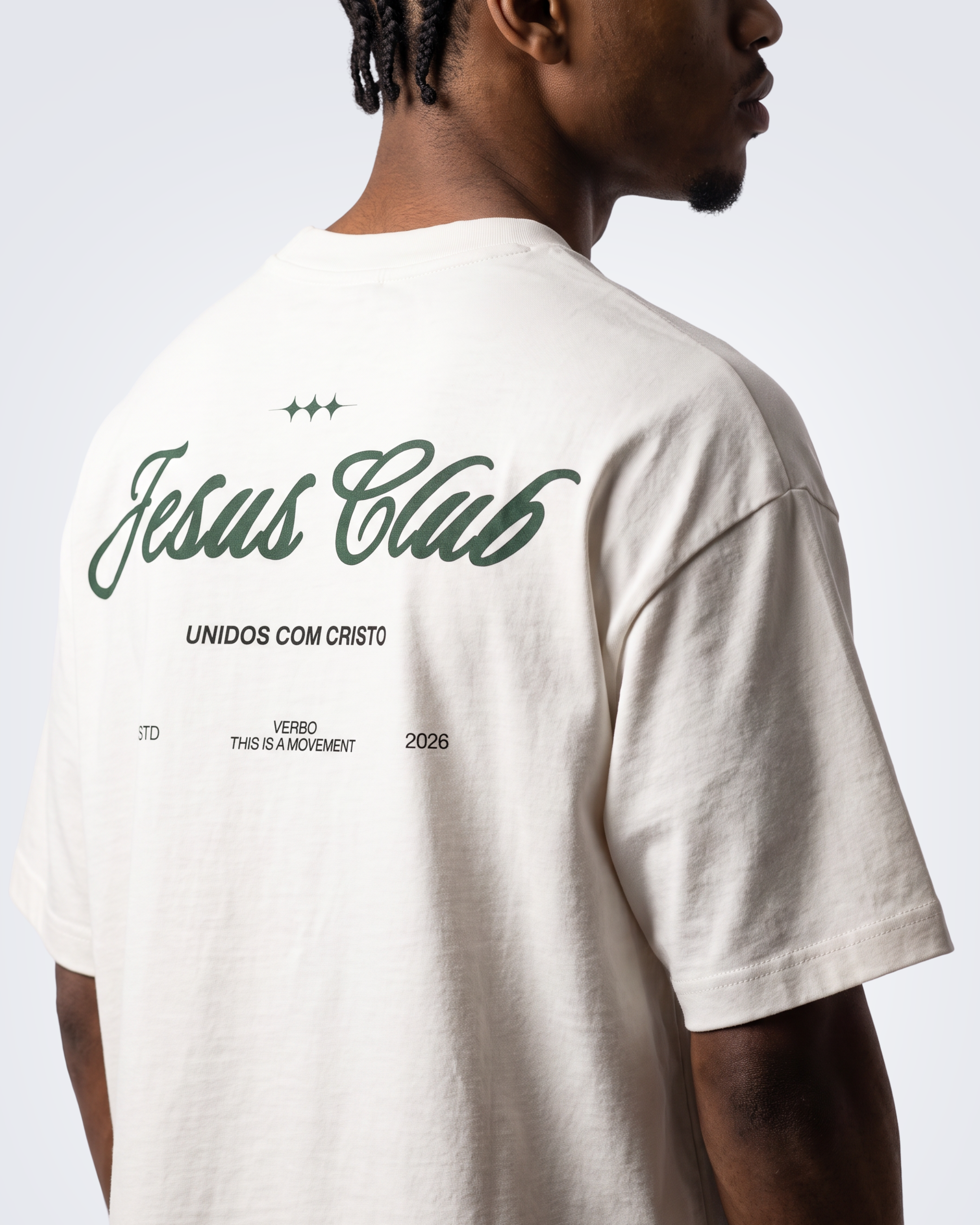 Camiseta Oversized OffWhite - Jesus Club