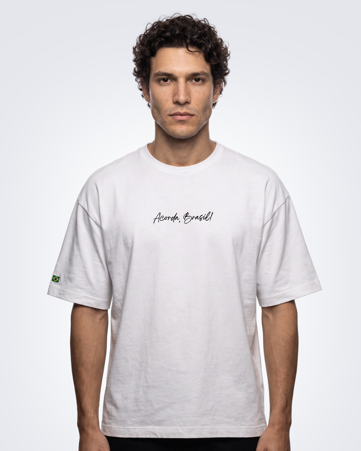 Camiseta Oversized - Acorda, Brasil!