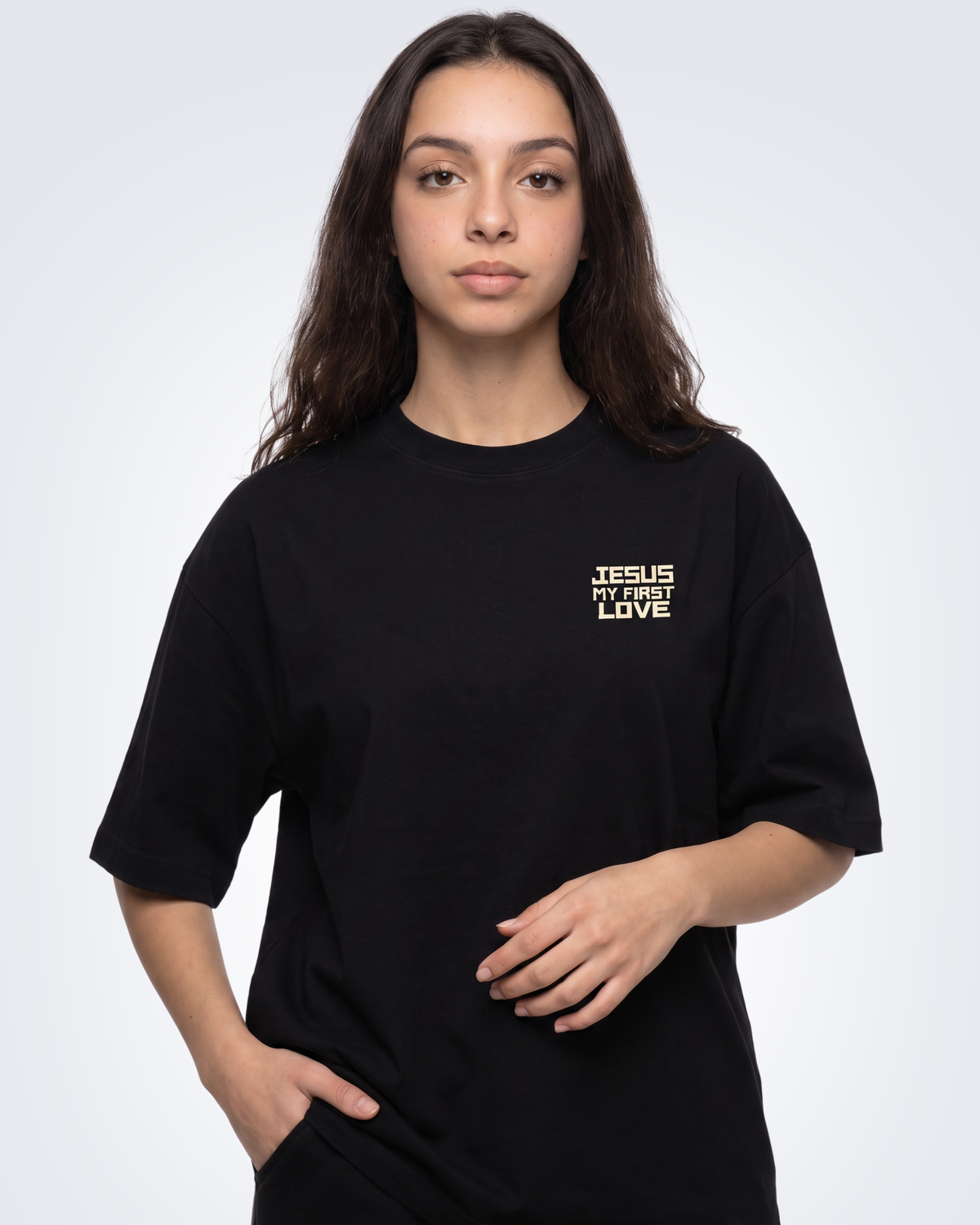 Camiseta Oversized - Jesus, meu Primeiro amor