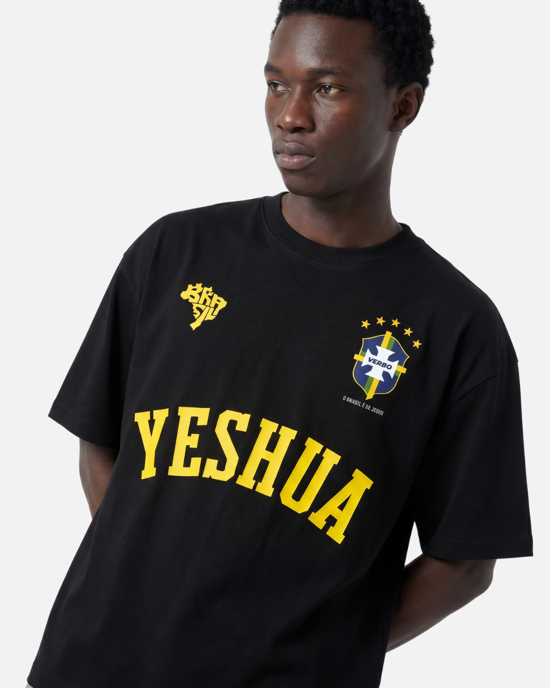 Camiseta Oversized Preta - Rei das Nações