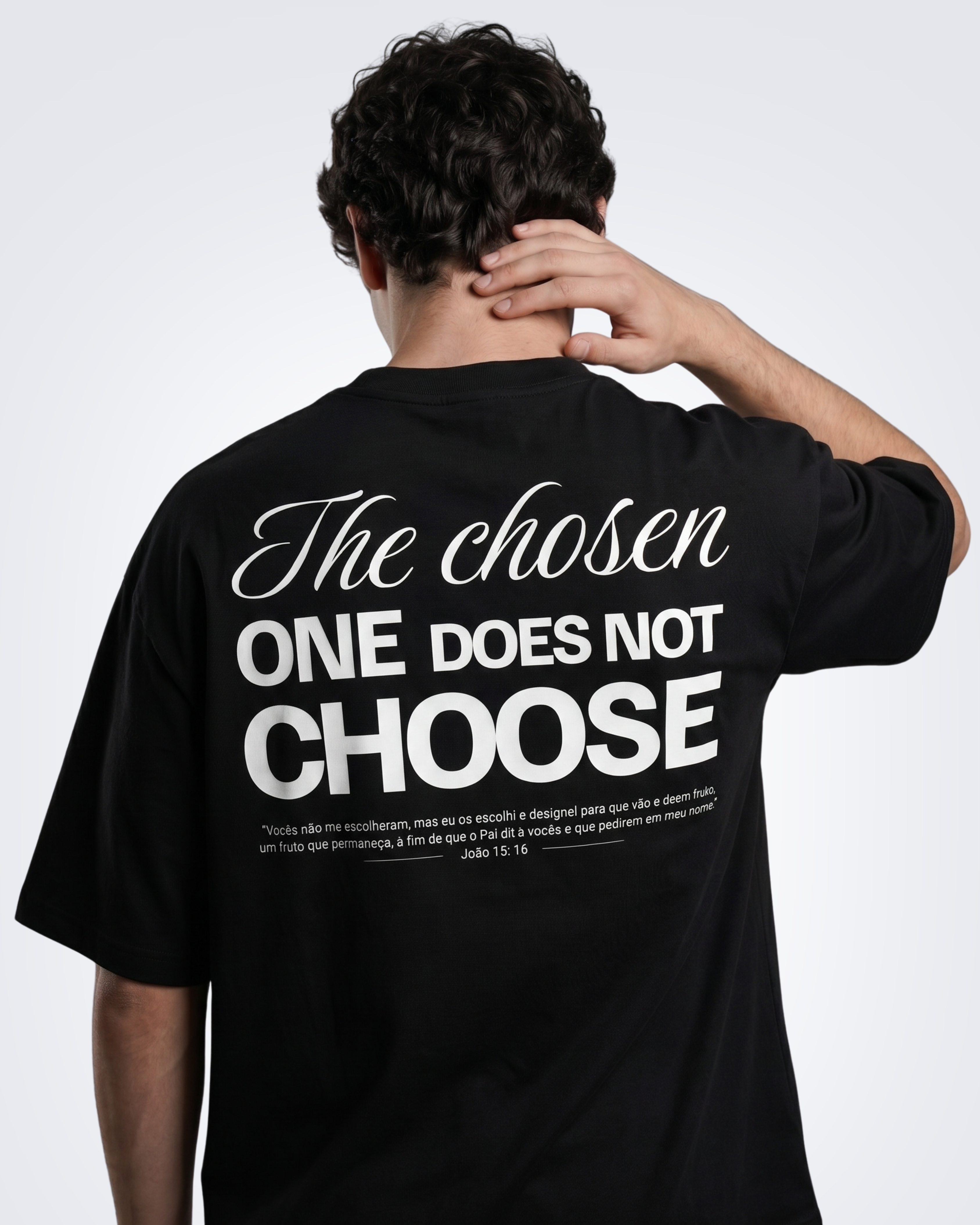 Camiseta Oversized - The chosen (Preta)