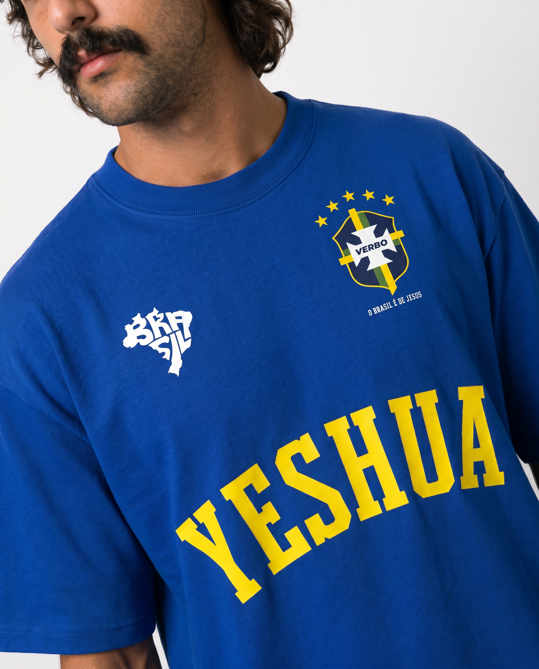 Camiseta Oversized Azul - Rei das Nações