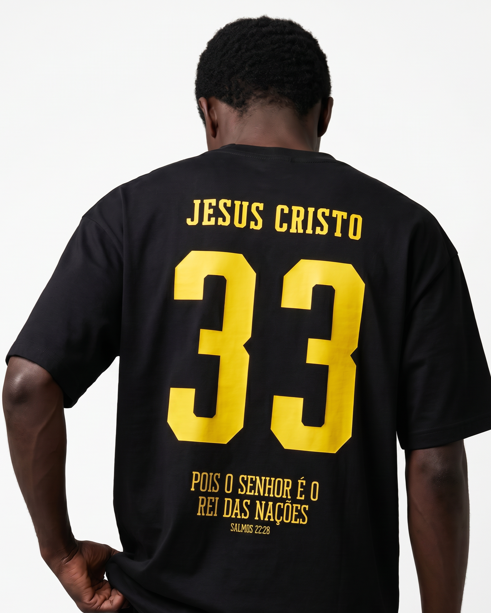 Camiseta Oversized Preta - Rei das Nações