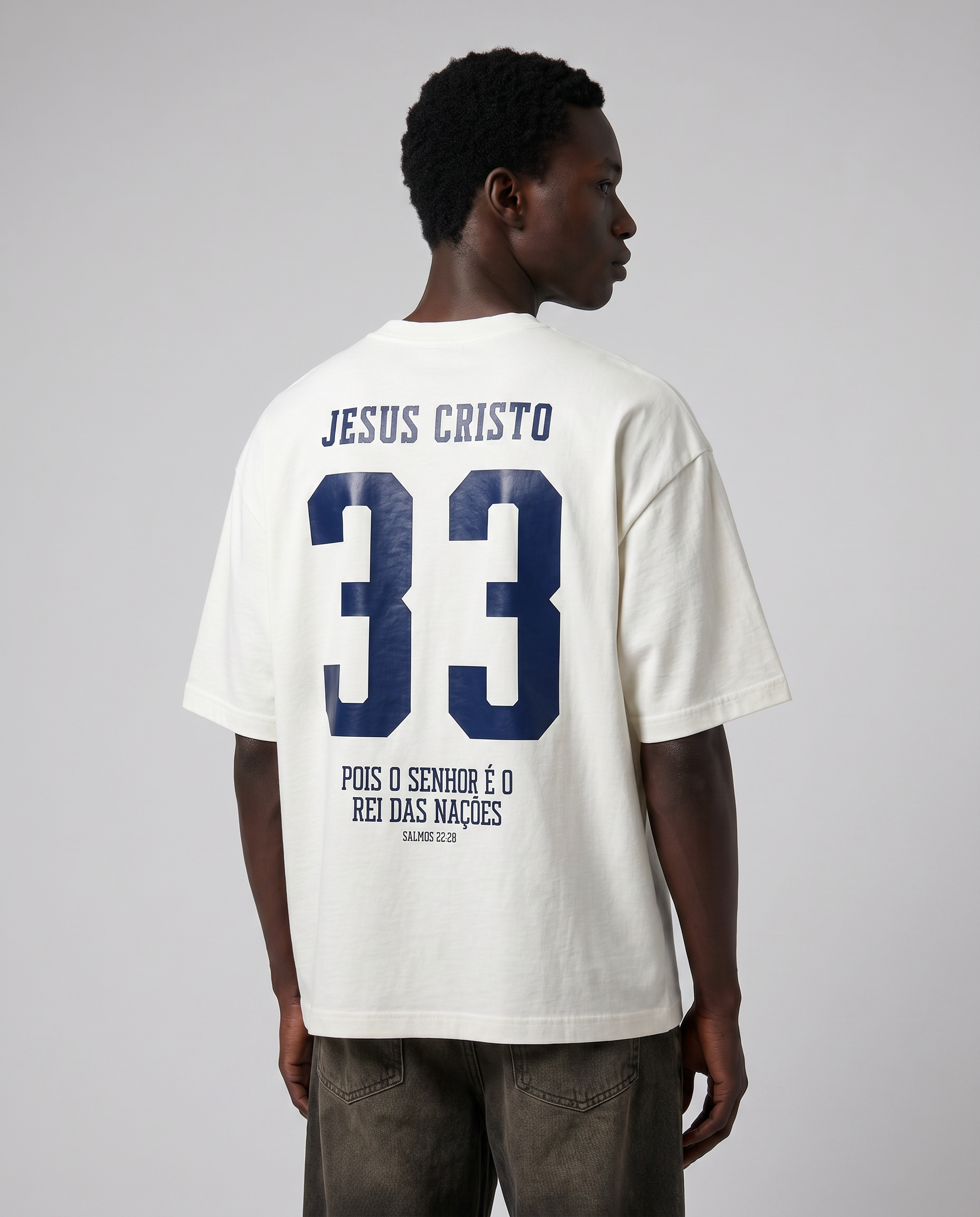 Camiseta Oversized OffWhite - Rei das Nações