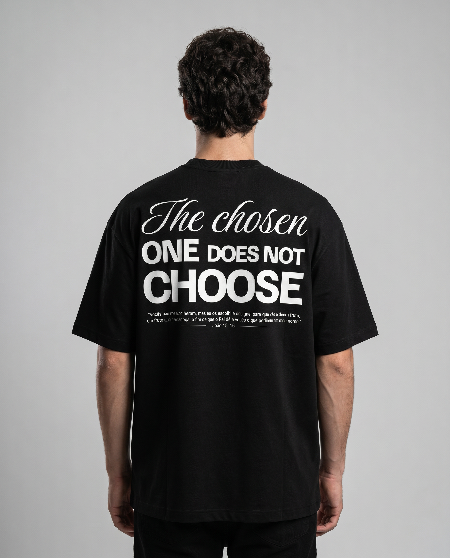 Camiseta Oversized - The chosen (Preta)