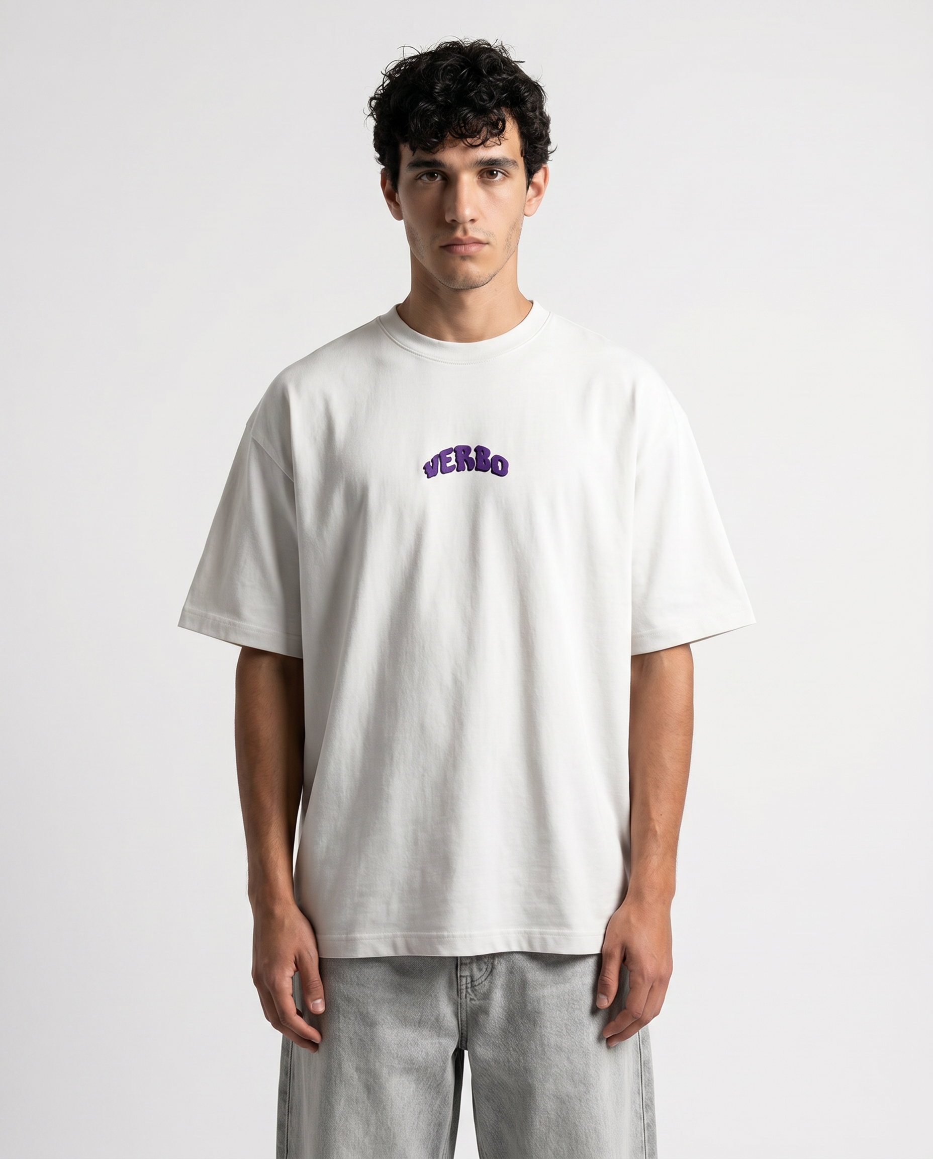 Camiseta Oversized - Ele me amou (OffWhite)