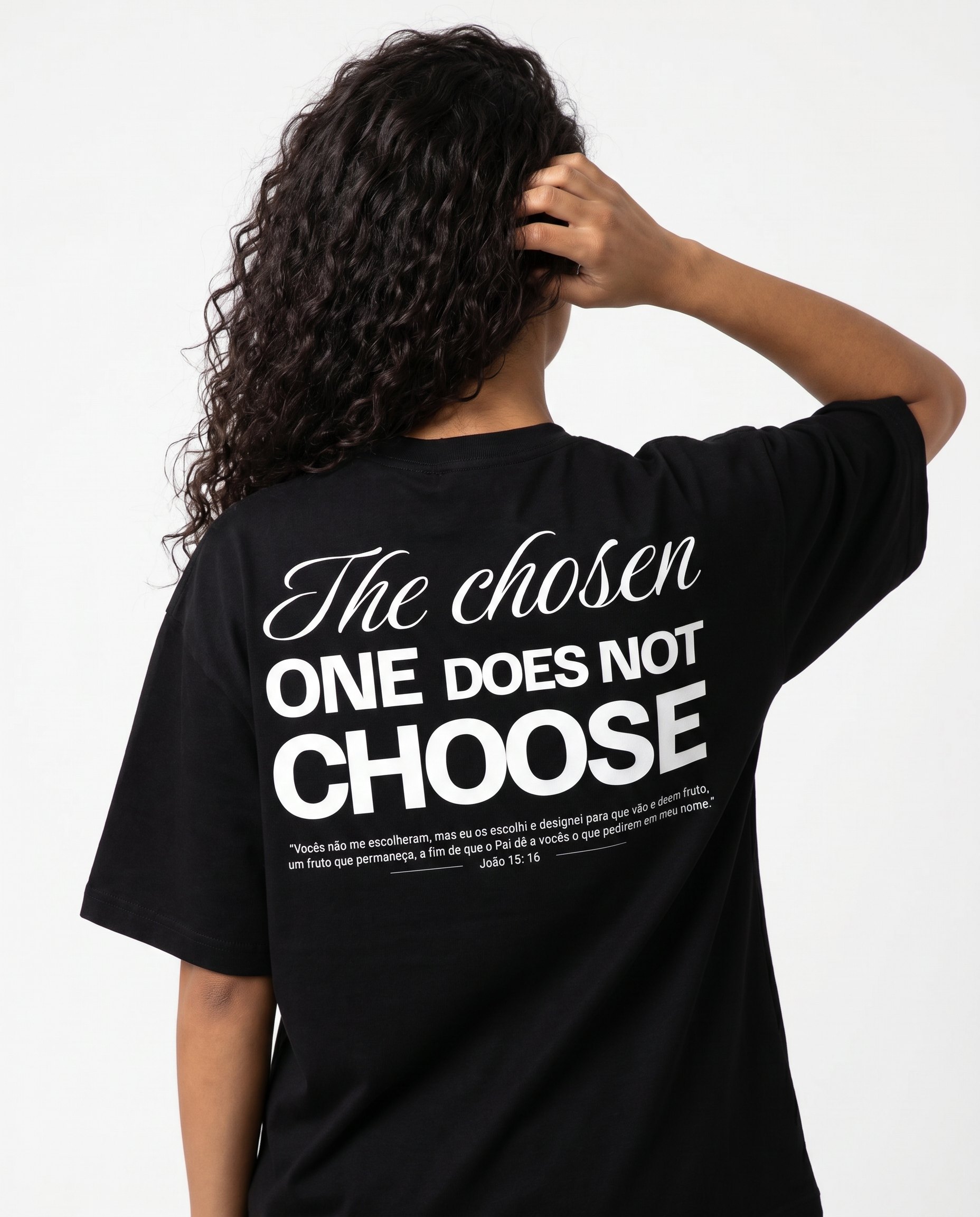 Camiseta Oversized - The chosen (Preta)