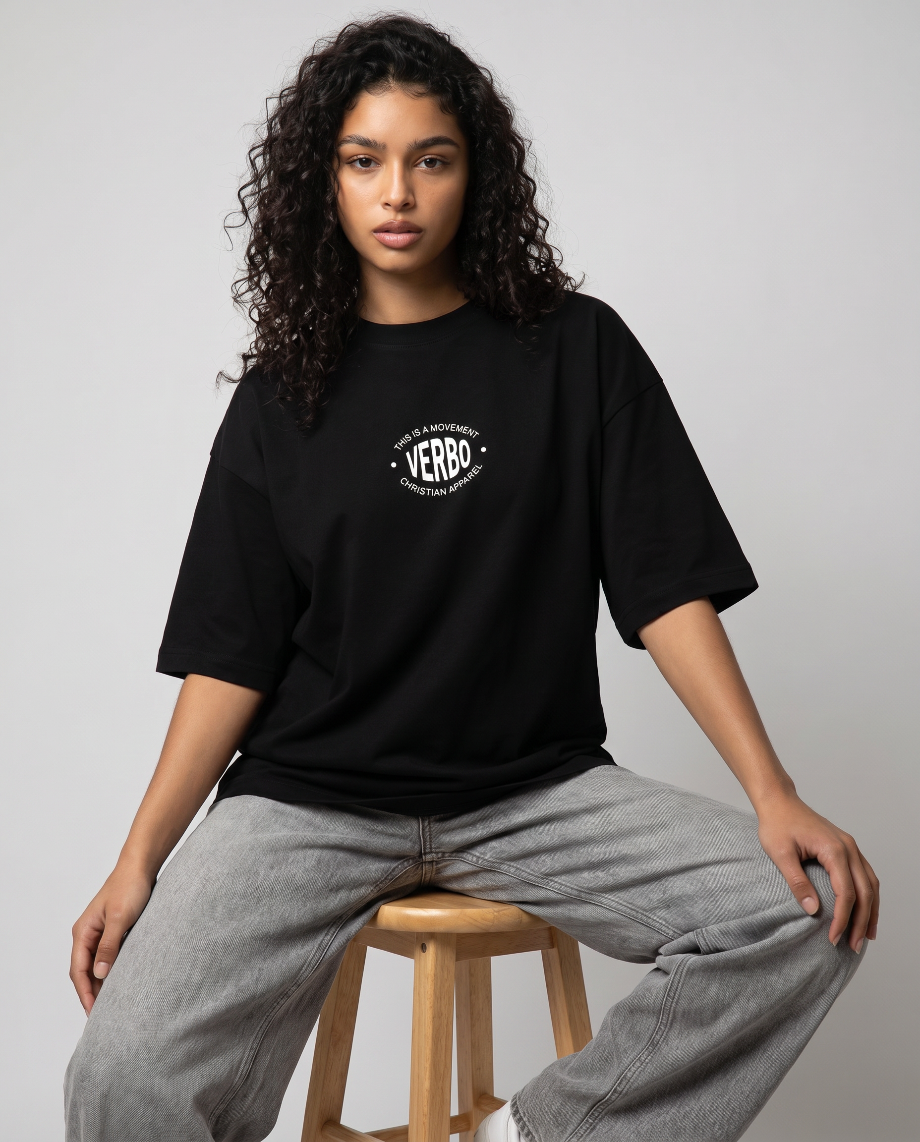 Camiseta Oversized - The chosen (Preta)