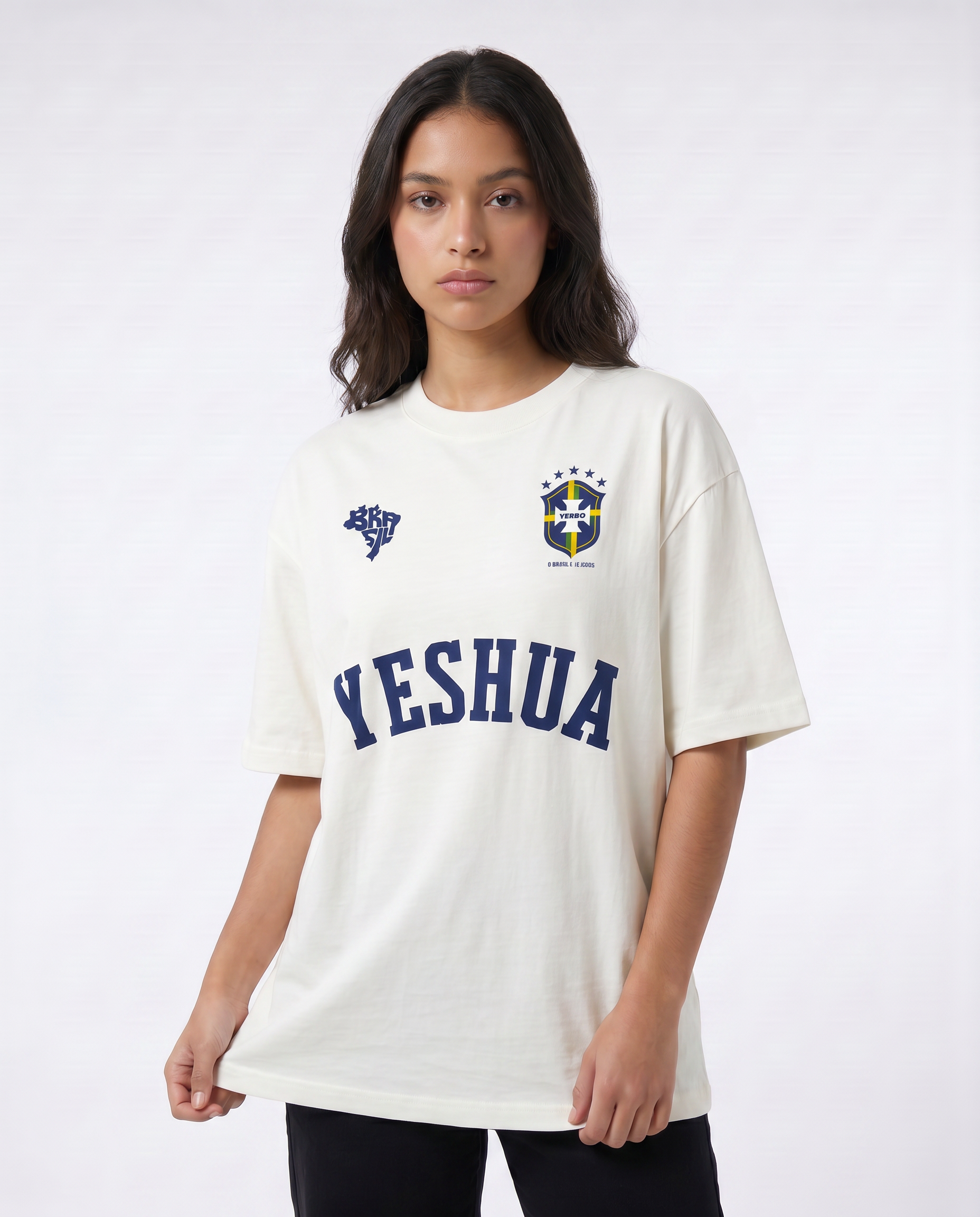 Camiseta Oversized OffWhite - Rei das Nações