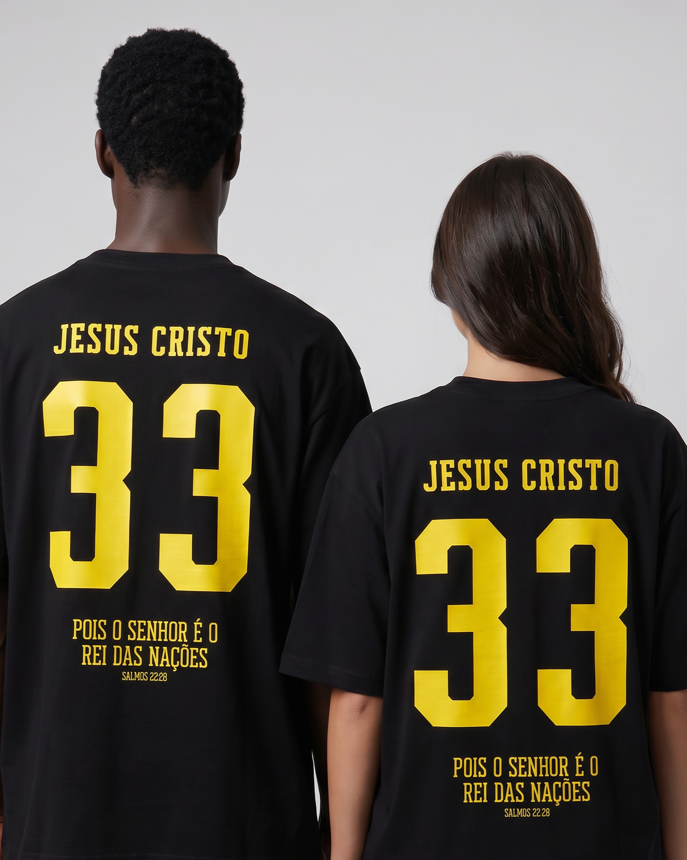 Camiseta Oversized Preta - Rei das Nações