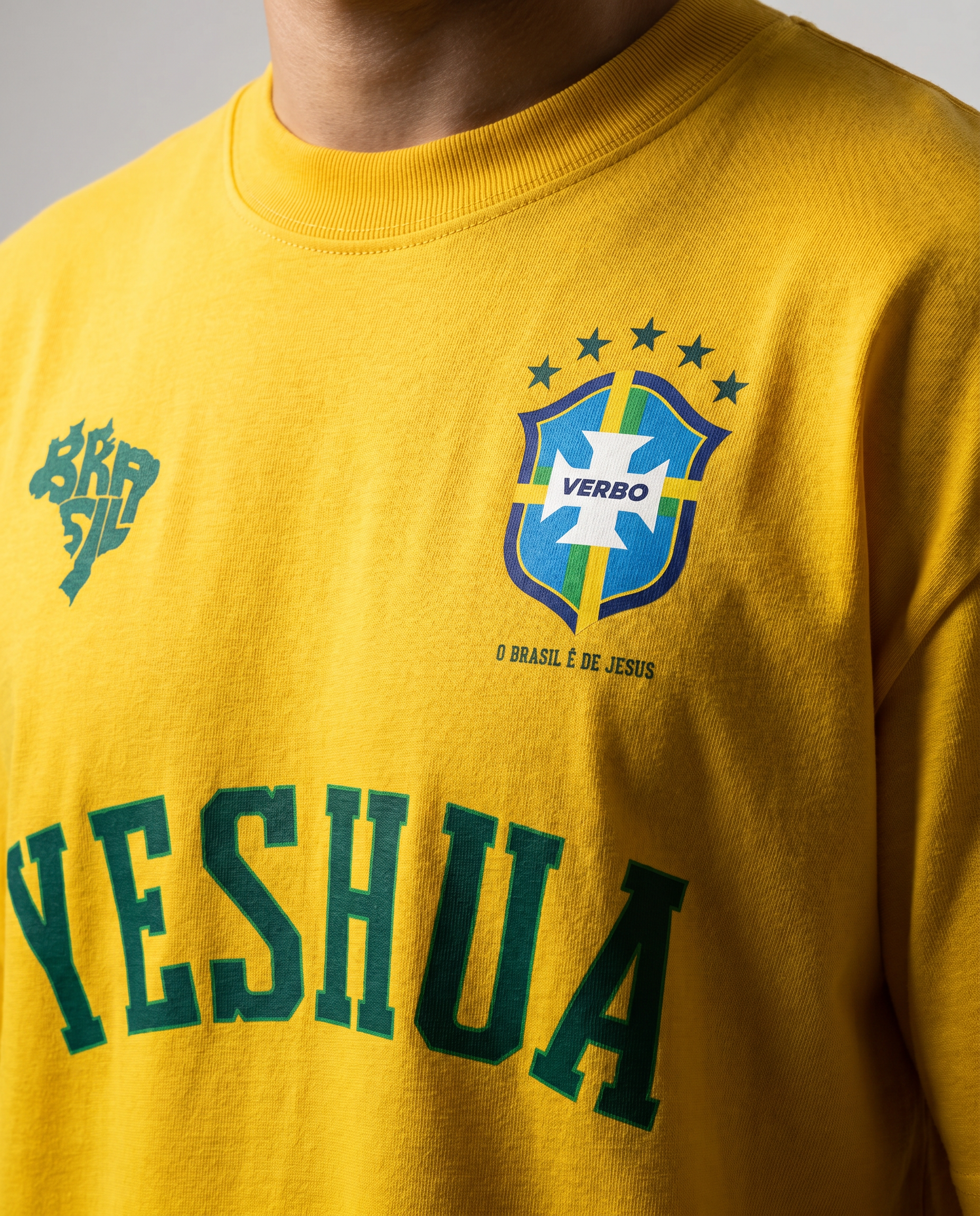 Camiseta Oversized Amarela - Rei das Nações