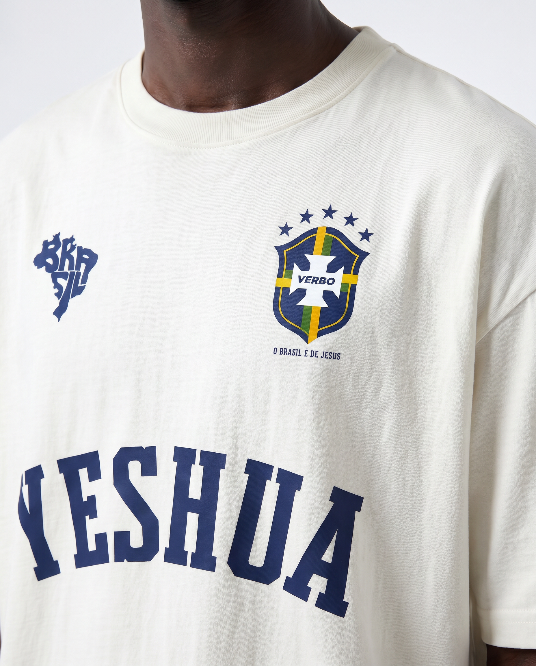 Camiseta Oversized OffWhite - Rei das Nações