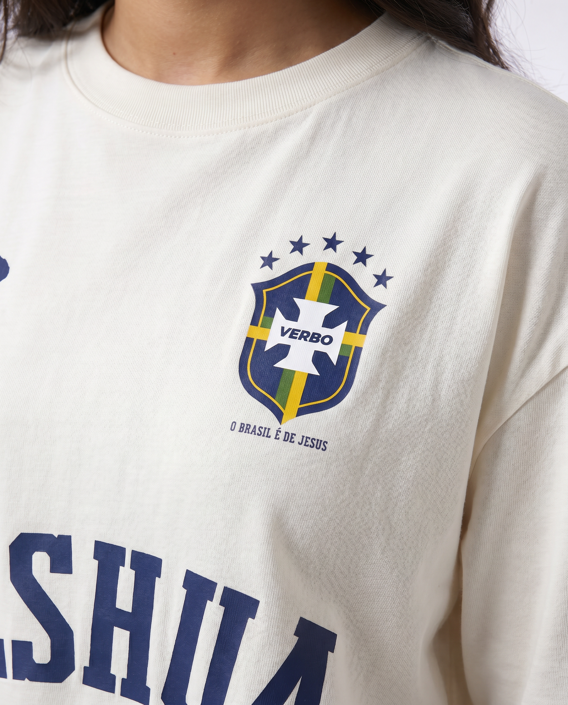 Camiseta Oversized OffWhite - Rei das Nações